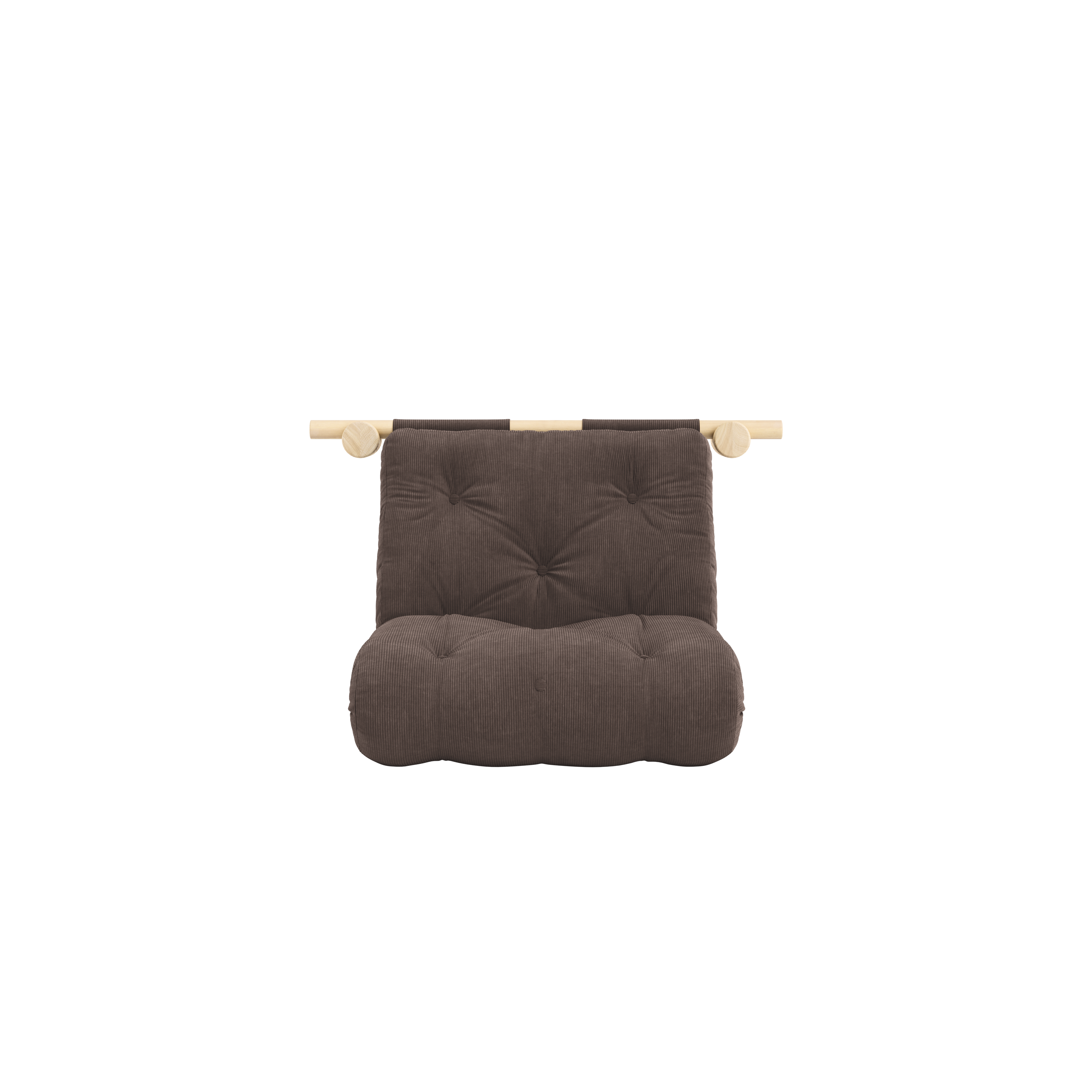 HOOKED RAW 75 x 200 W. BRAVO MATTRESS CHOCOLATE