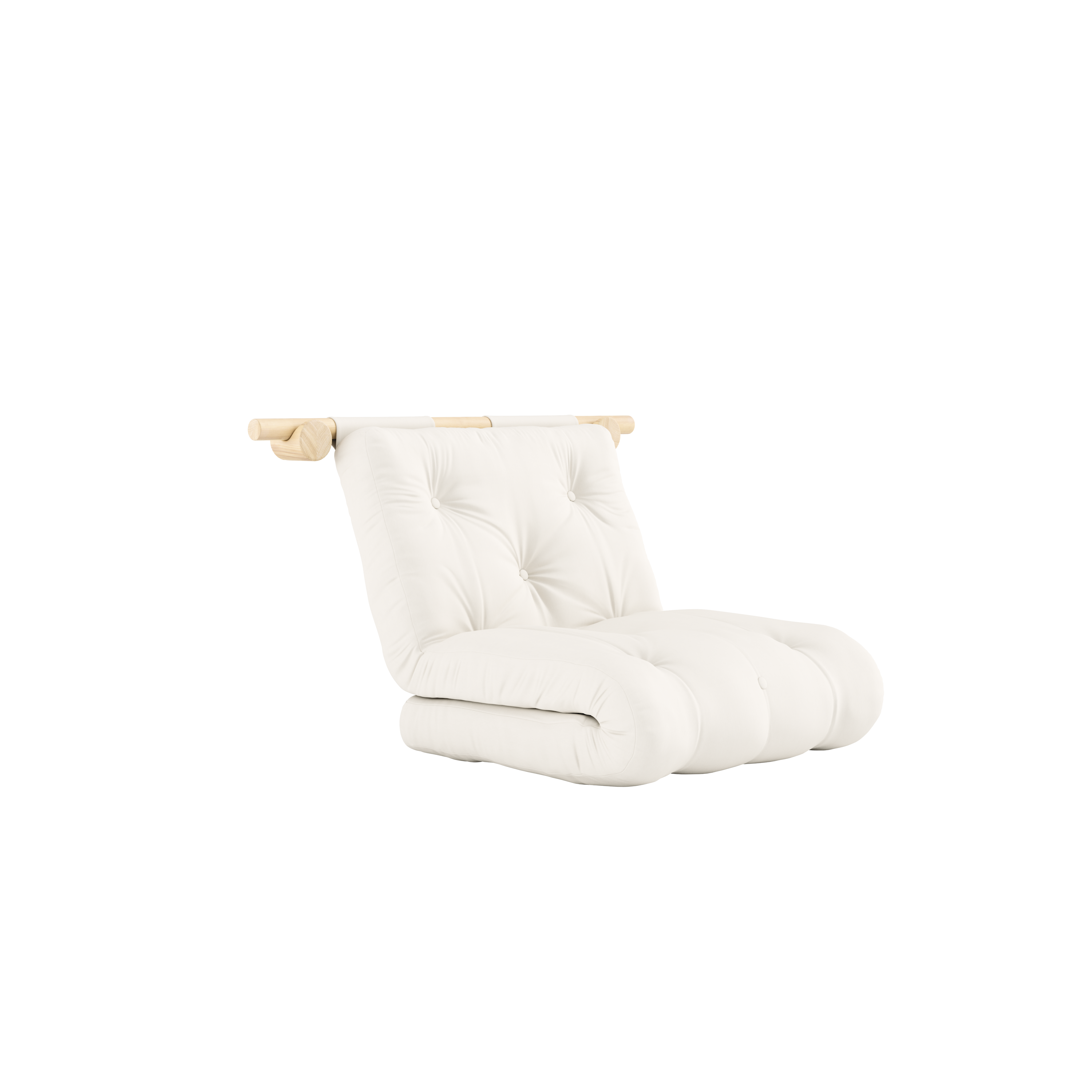 HOOKED RAW 75 x 200 W. BRAVO MATTRESS NATURAL