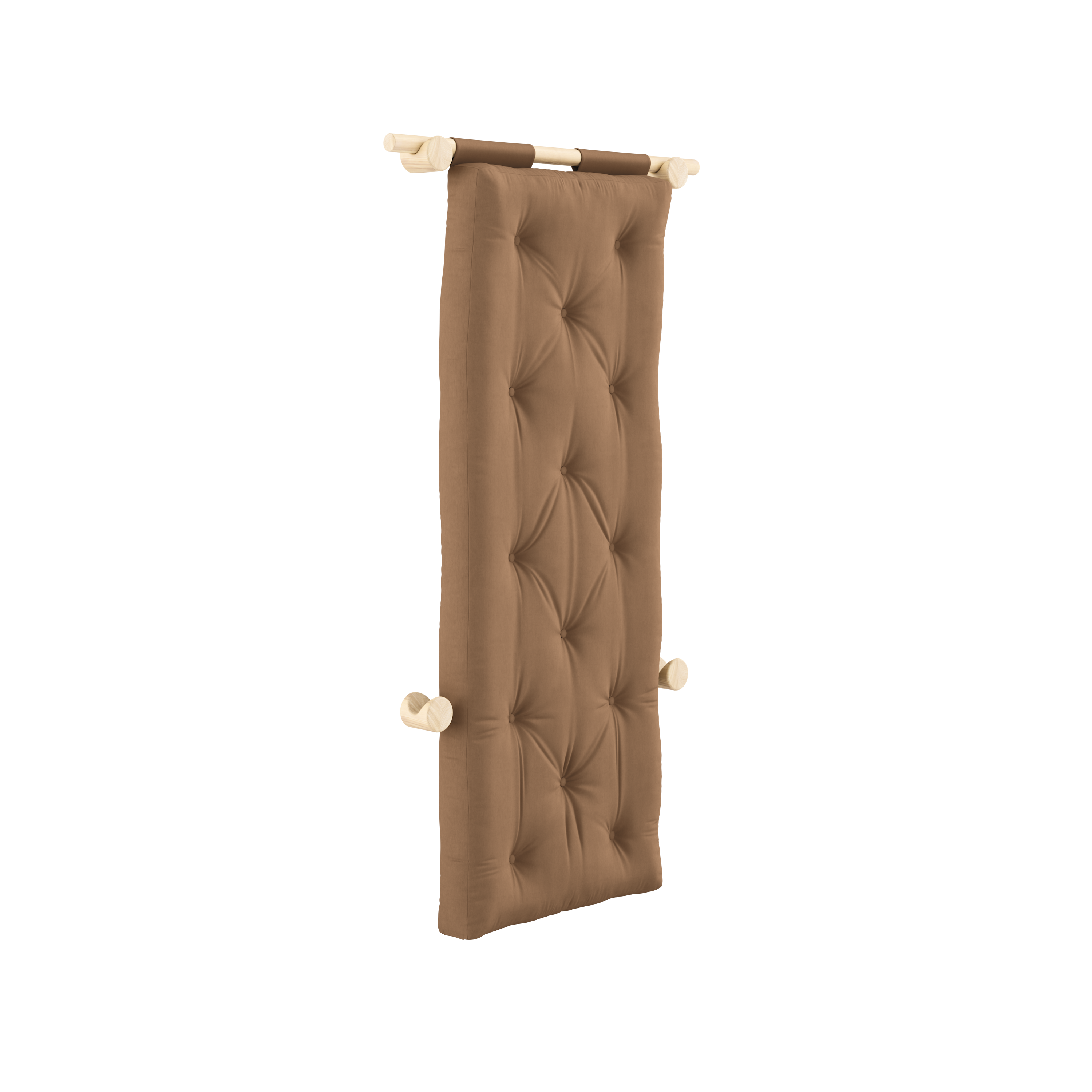 HOOKED RAW 75 x 200 W. BRAVO MATTRESS MOCCA