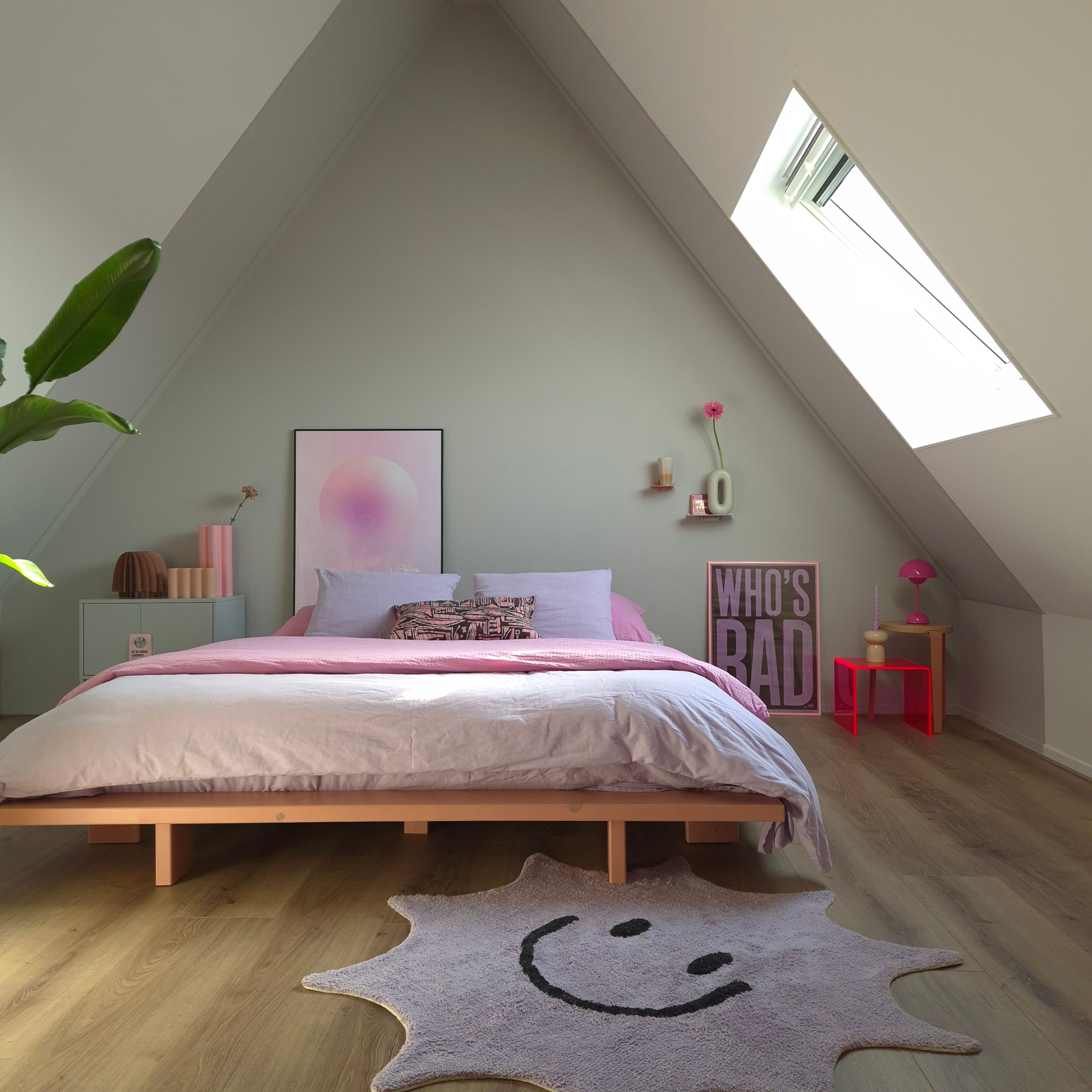 JAPAN BED PINK SKY 140 X 200