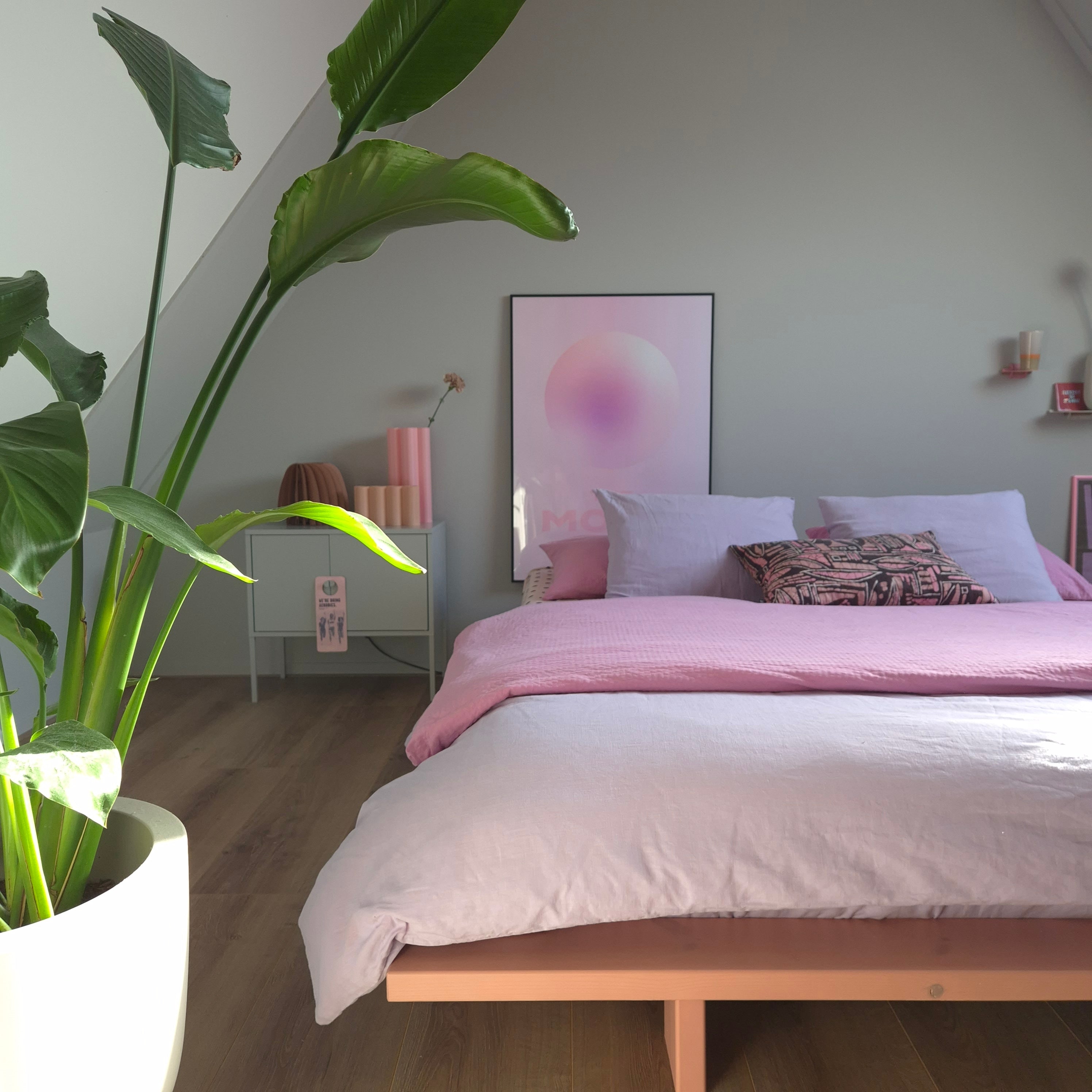 JAPAN BED PINK SKY 140 X 200