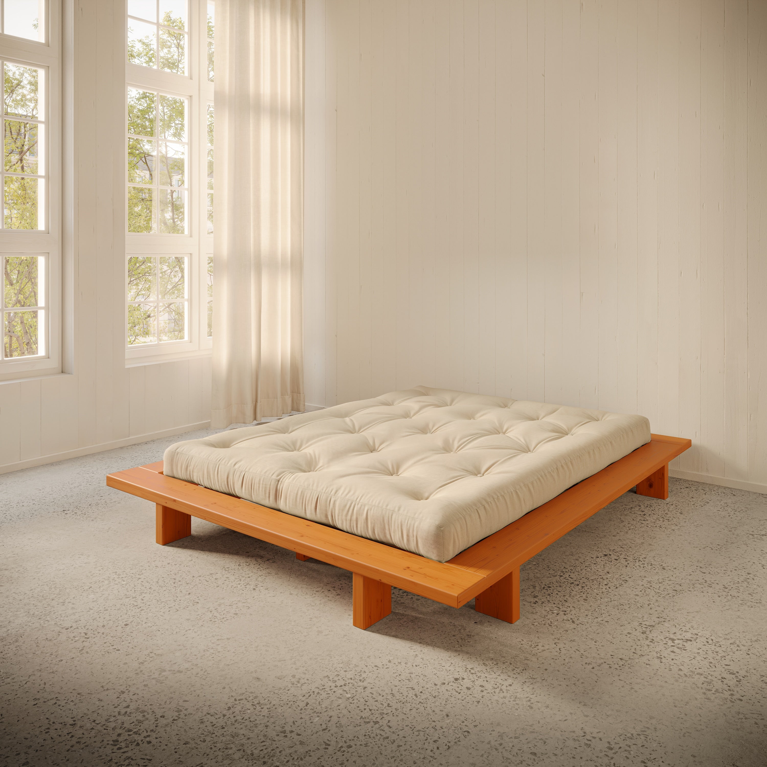 JAPAN BED SOLAR ORANGE 140X200