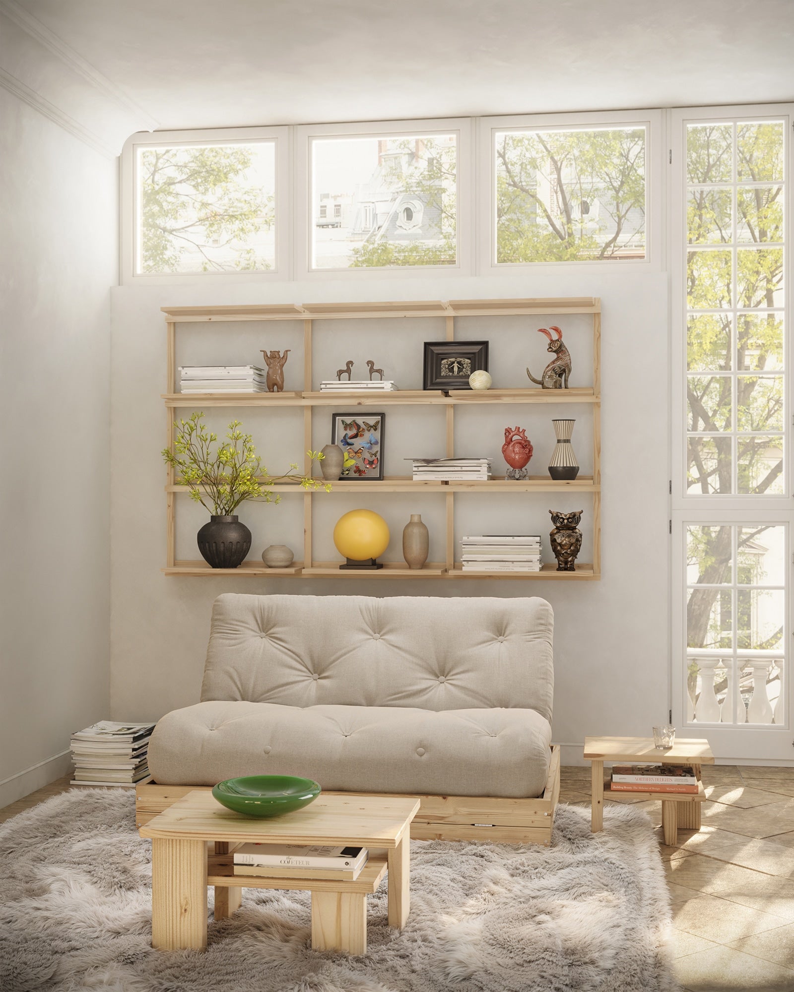 JAPAN SIDE TABLE CAROB BROWN