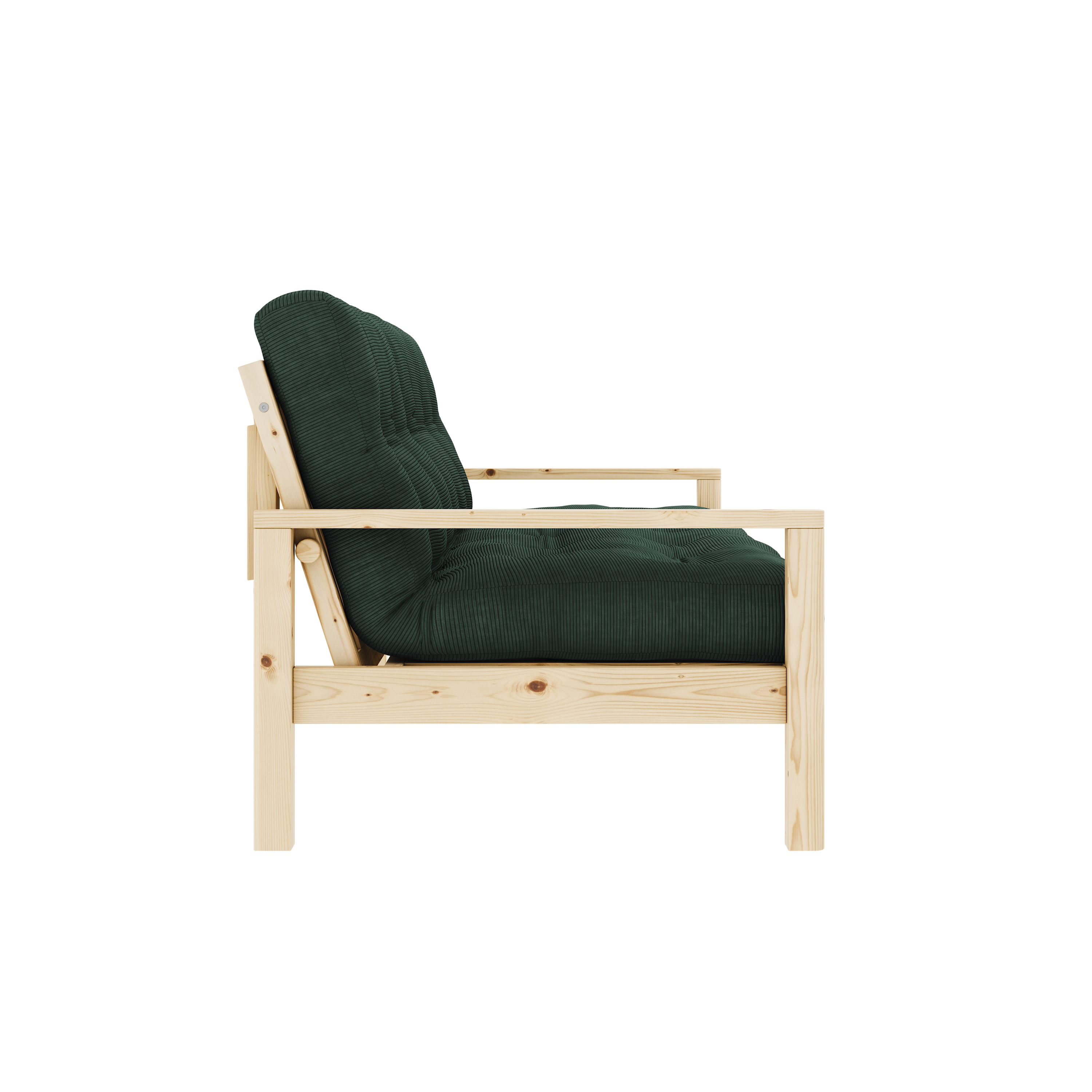 KNOB CLEAR LACQUERED W. 5-LAYER MIXED MATTRESS SEAWEED