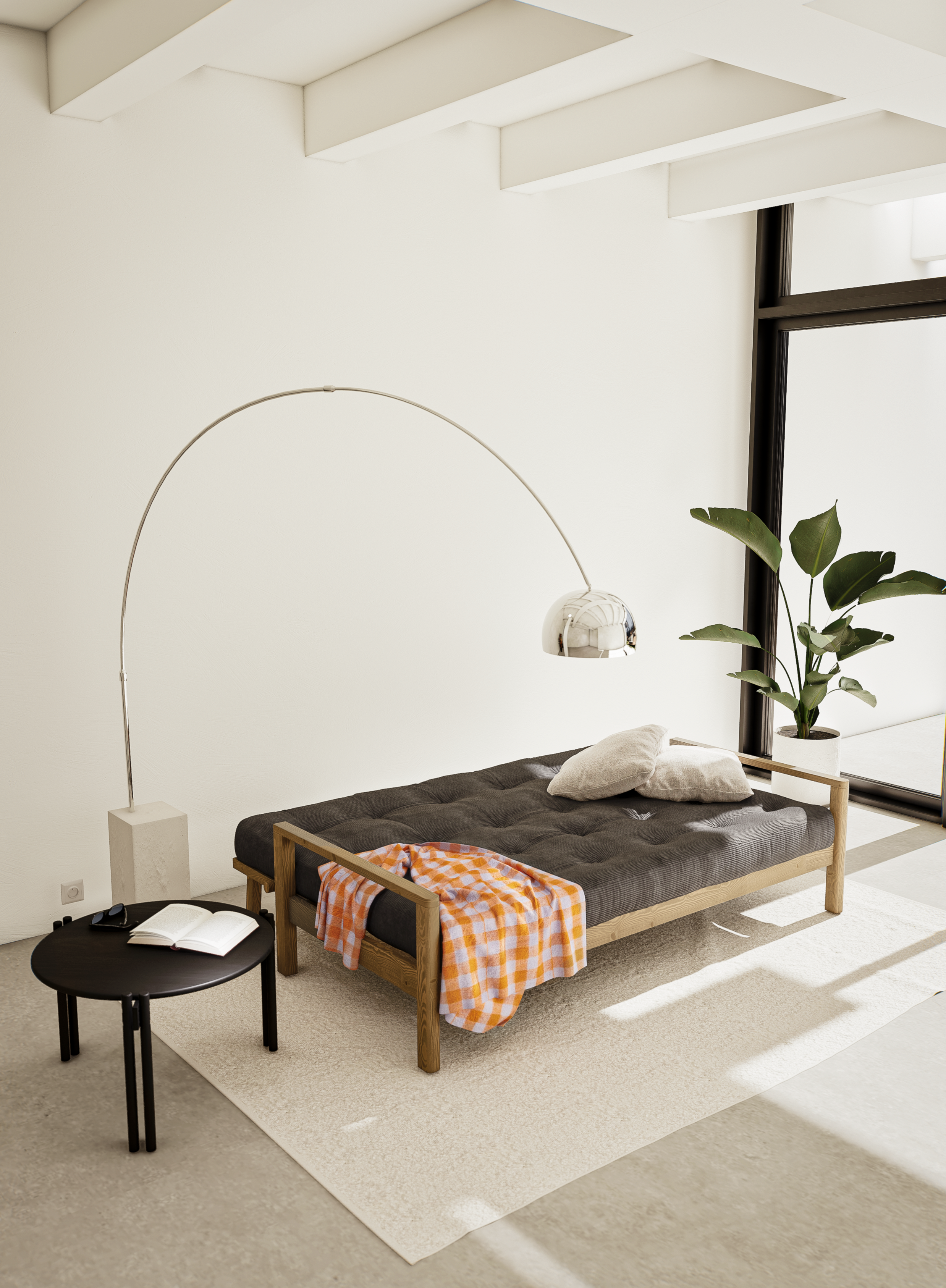 KNOB CAROB BROWN W. 5-LAYER MIXED MATTRESS FUDGE BROWN