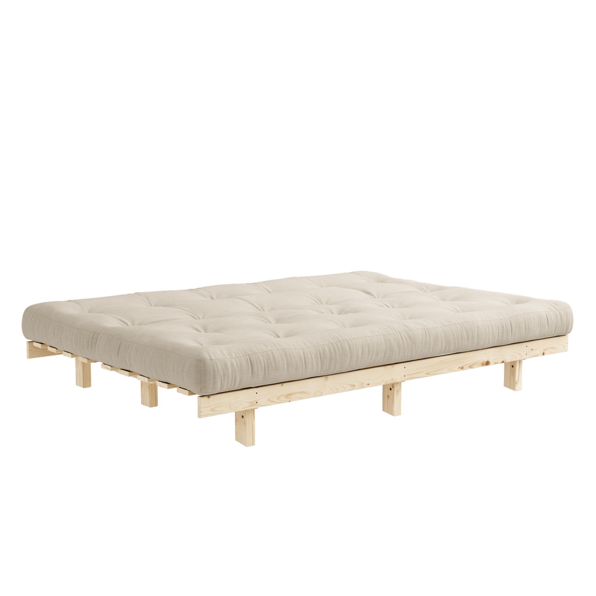 LEAN RAW 130 X 190 W. 5-LAYER MIXED MATTRESS BEIGE