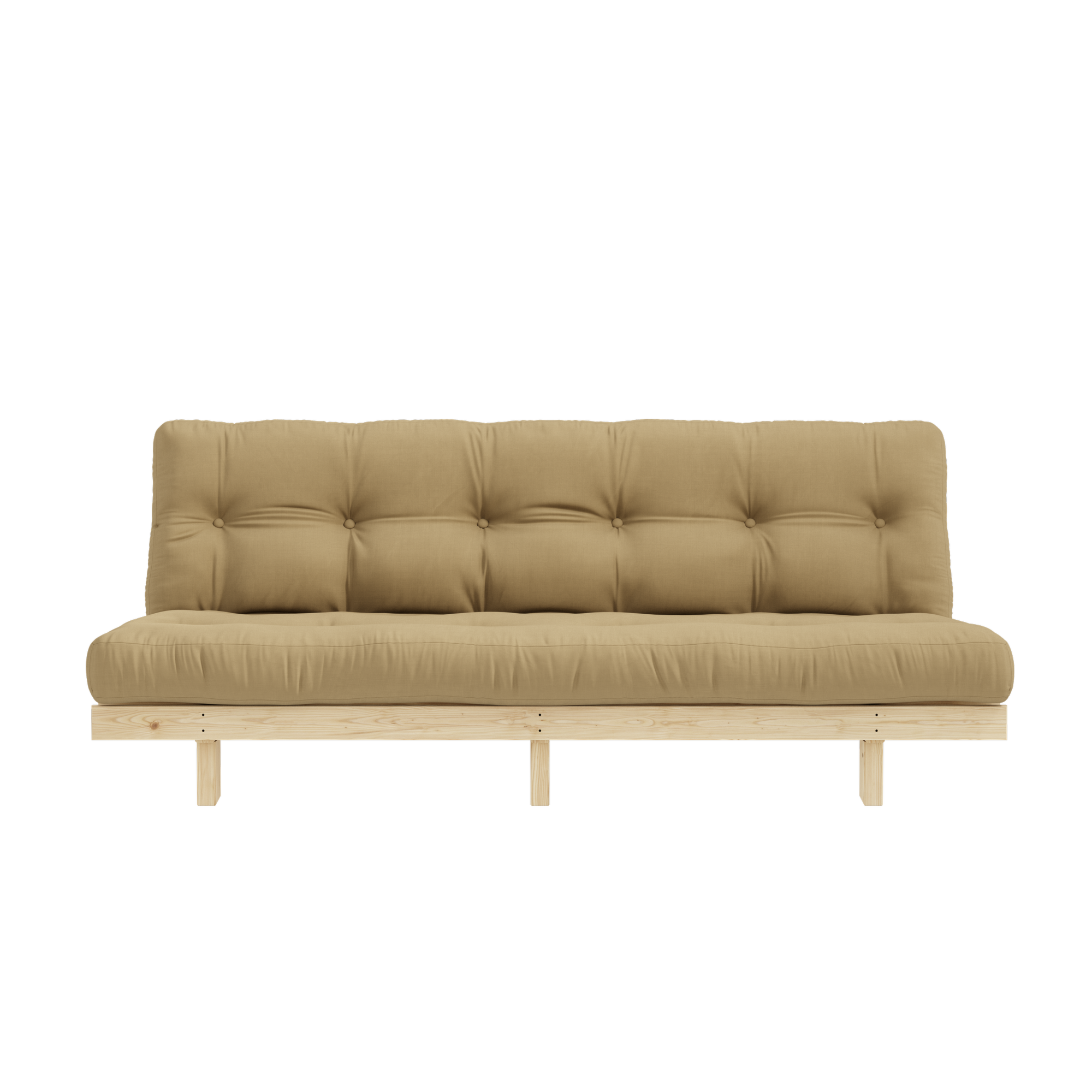 LEAN RAW 130 X 190 W. 5-LAYER MIXED MATTRESS WHEAT BEIGE