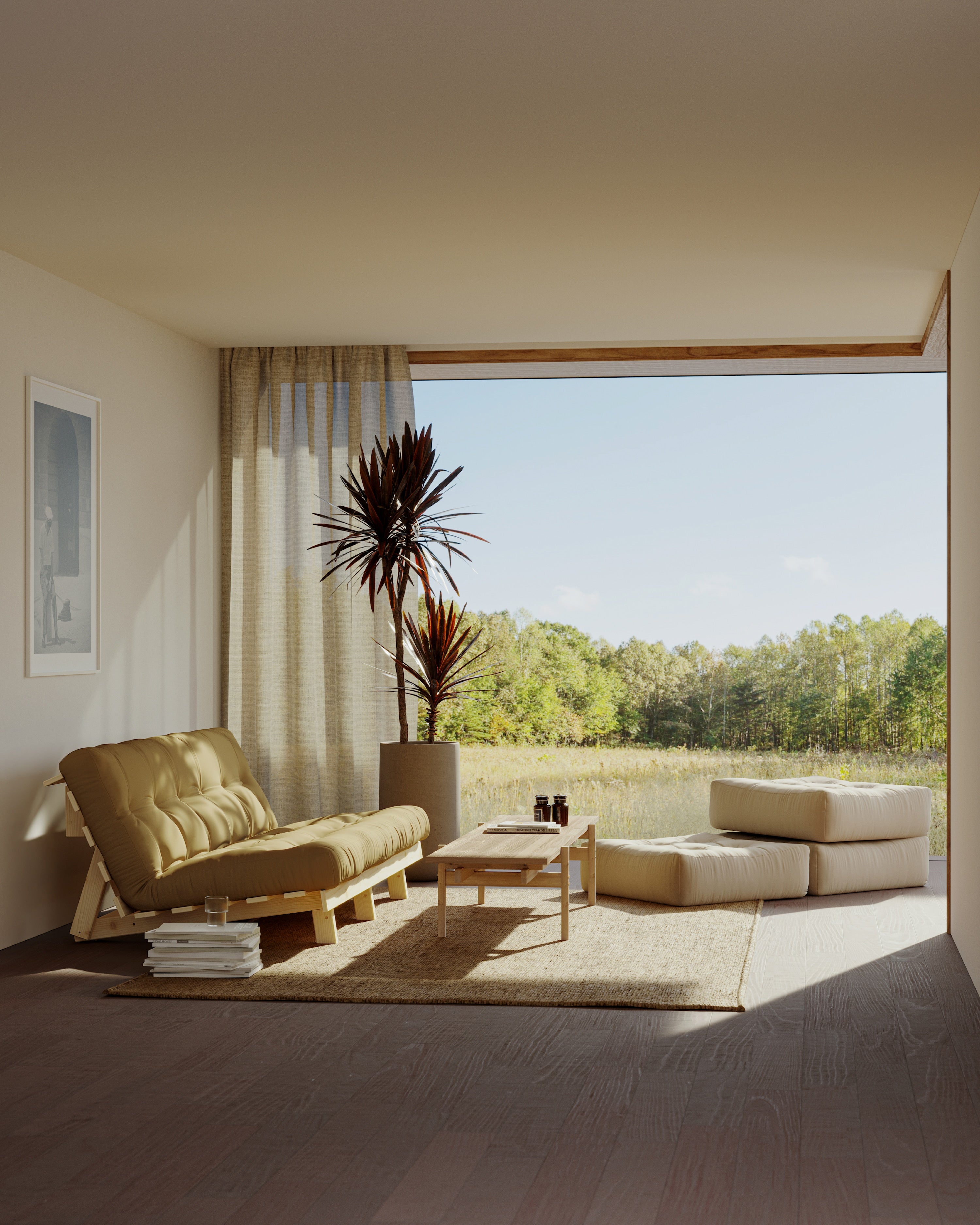 LEAN RAW 130 X 190 W. 5-LAYER MIXED MATTRESS SEAWEED