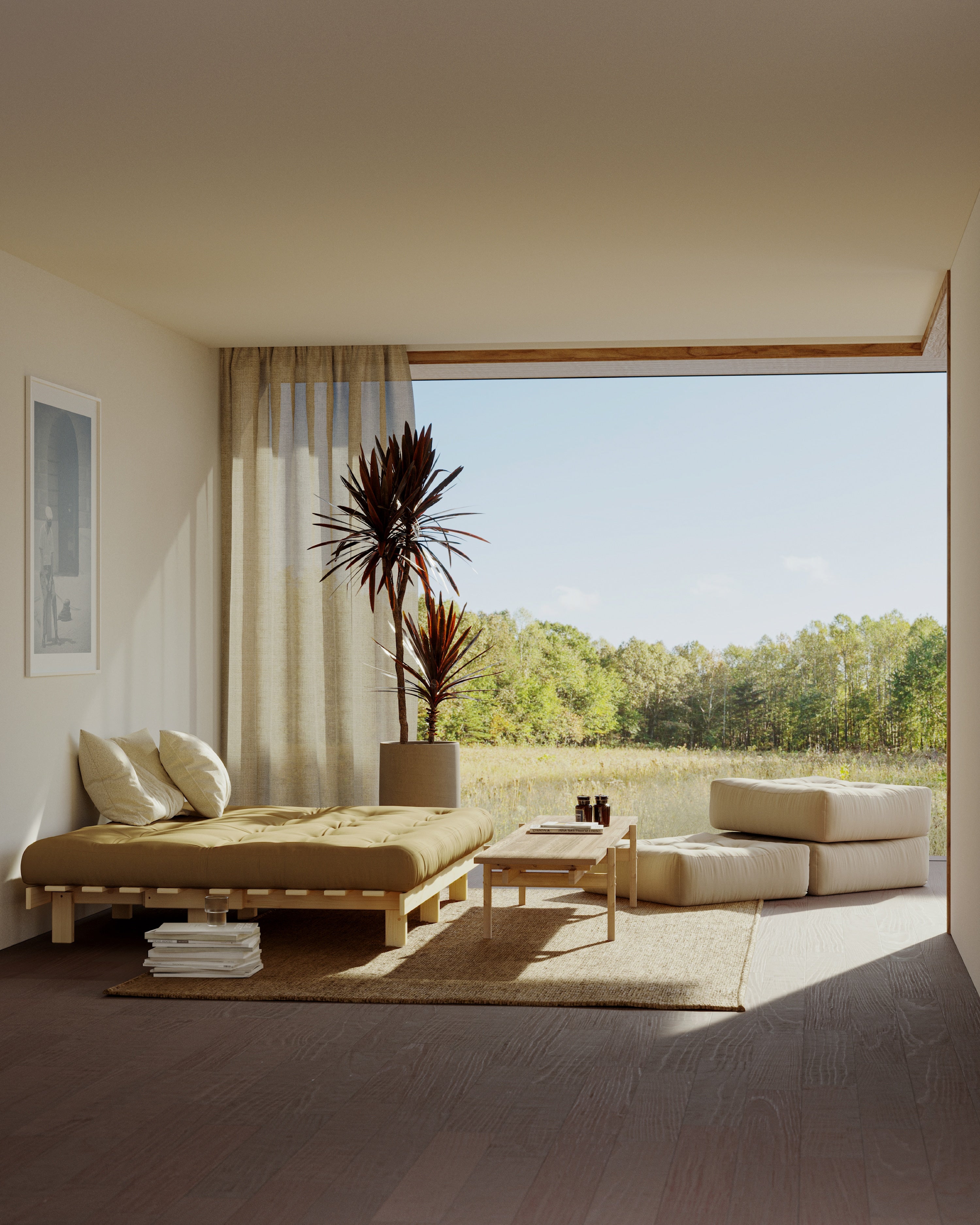 LEAN RAW 130 X 190 W. 5-LAYER MIXED MATTRESS NAVY