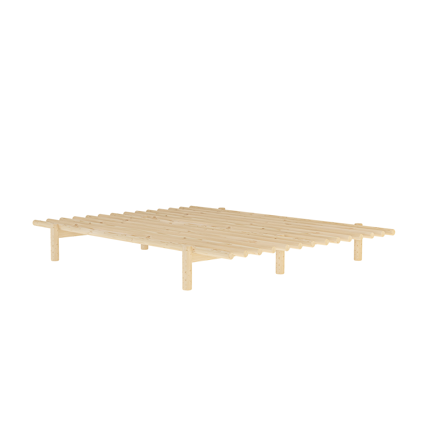 PACE BED CLEAR LACQUERED 140 X 200