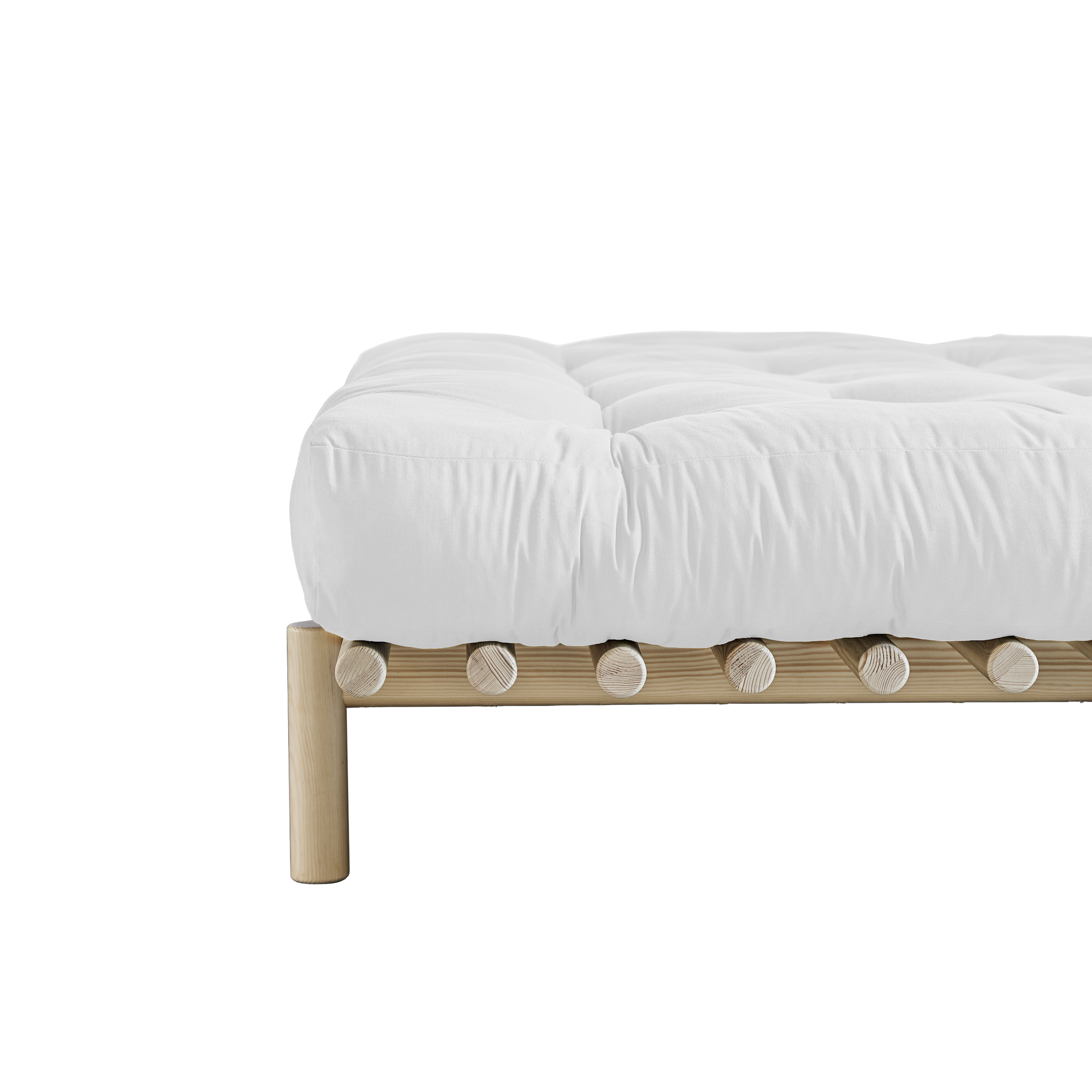 PACE BED CLEAR LACQUERED 140 X 200