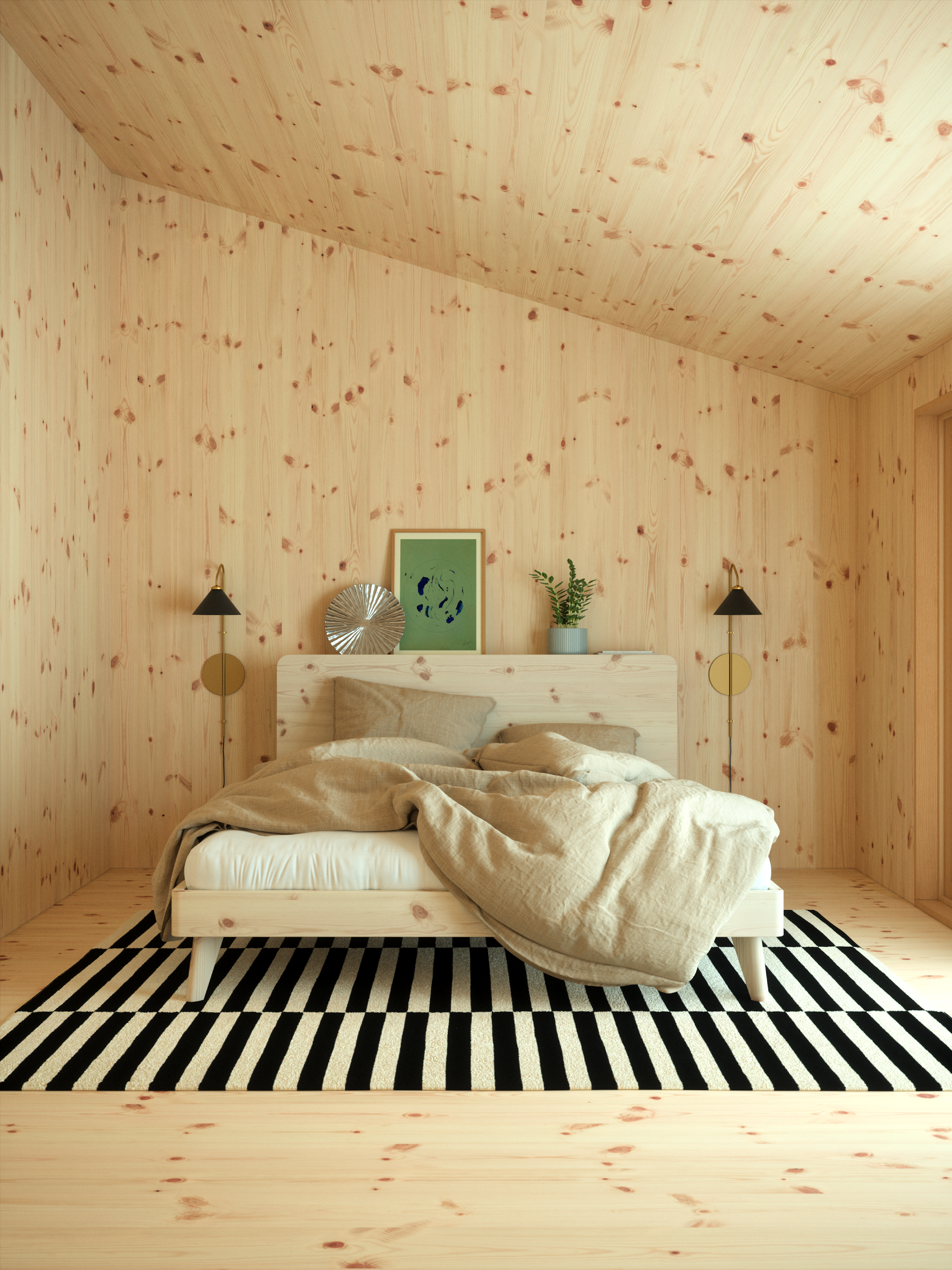 RETREAT BED CAROB BROWN 160 X 200