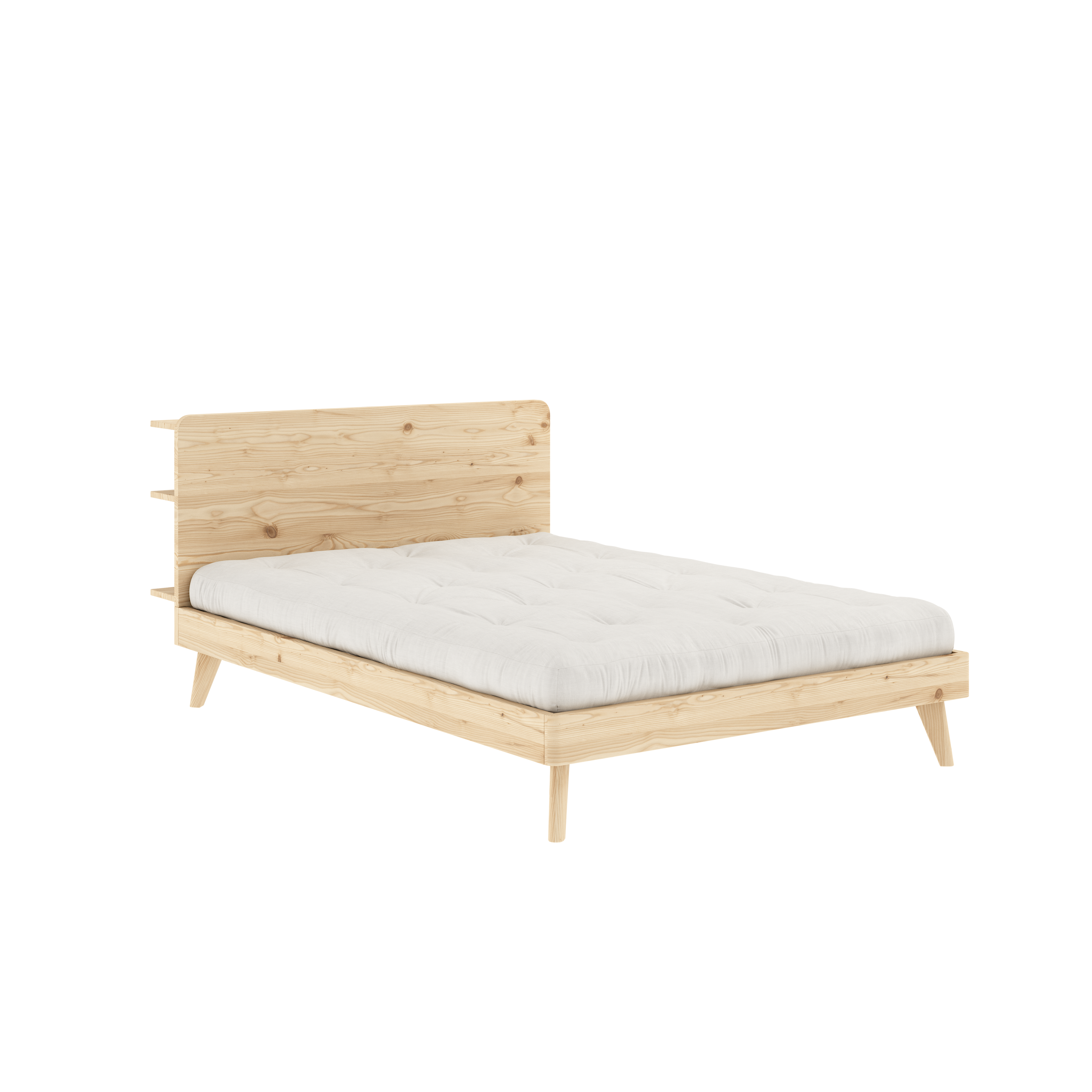 RETREAT BED CLEAR LACQUERED 140 X 200
