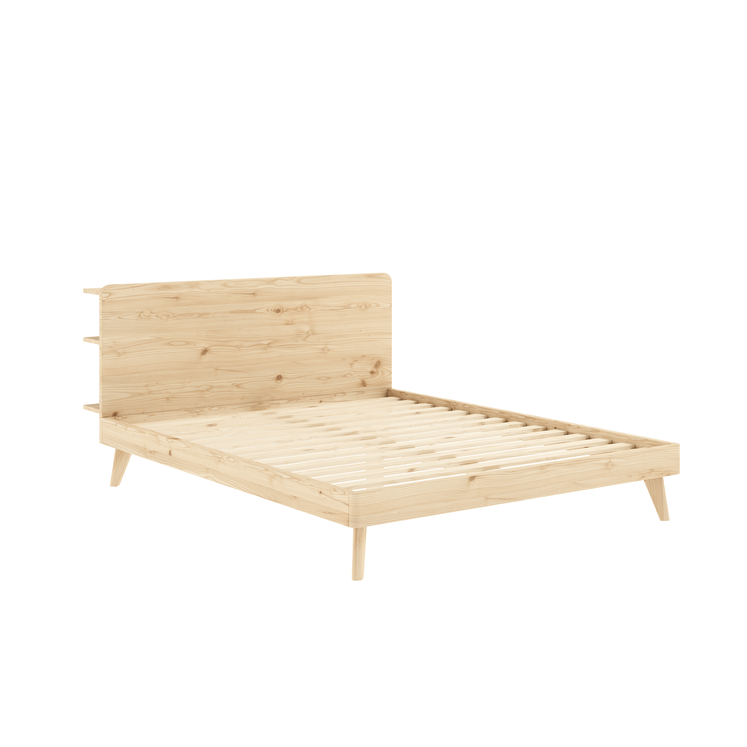 RETREAT BED CLEAR LACQUERED 160 X 200