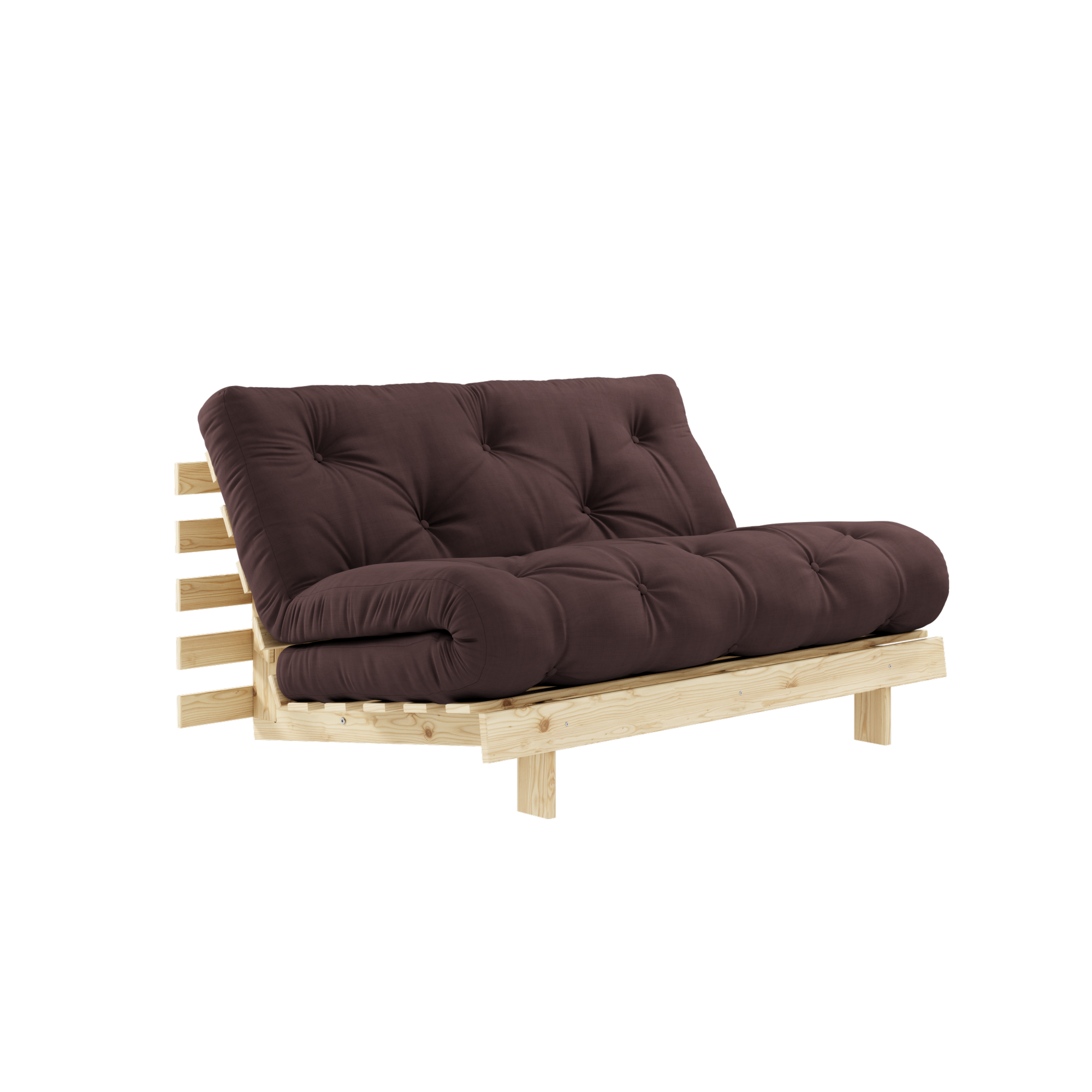 ROOTS RAW 140 X 200 W. ROOTS MATTRESS BROWN