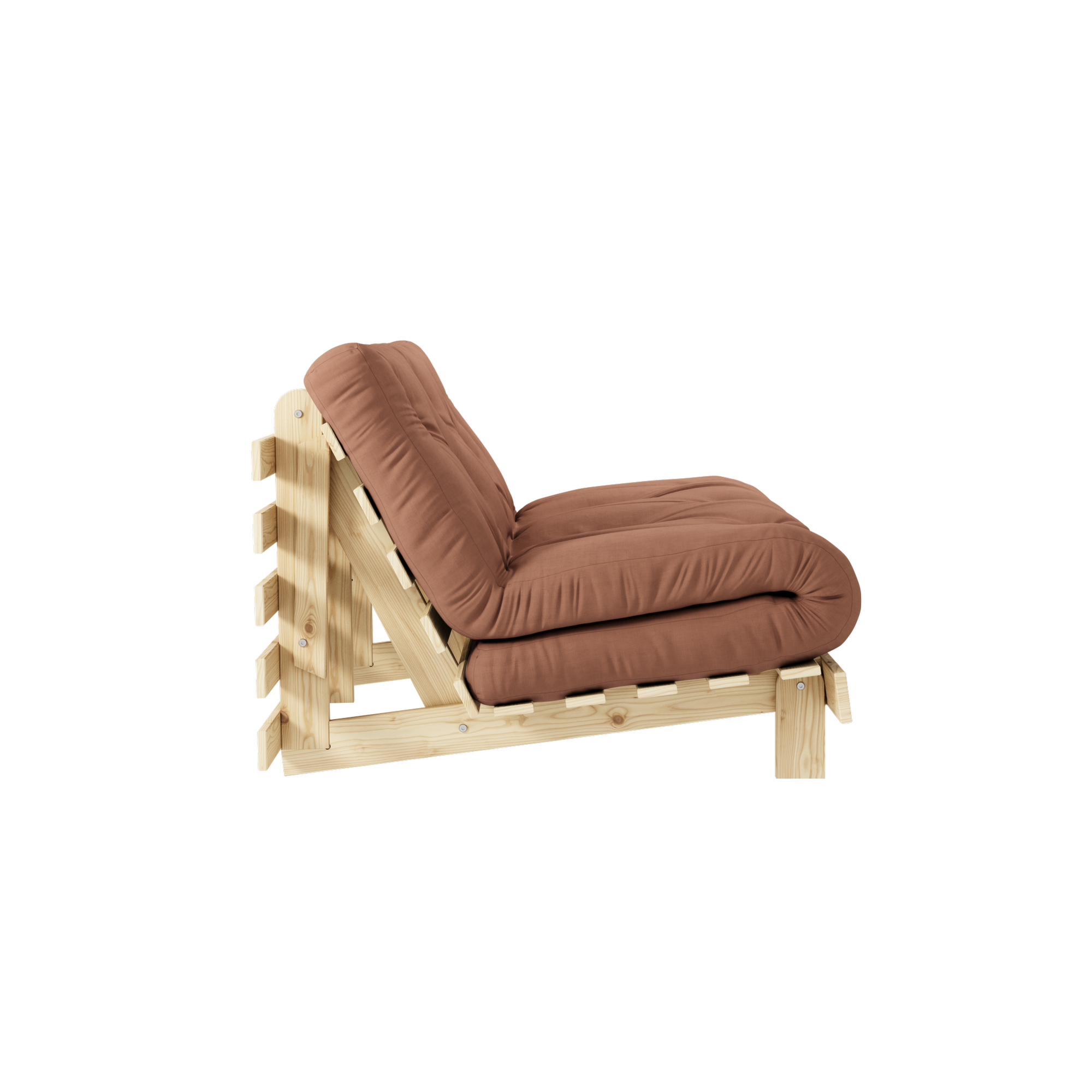 ROOTS RAW 140 X 200 W. ROOTS MATTRESS CLAY BROWN