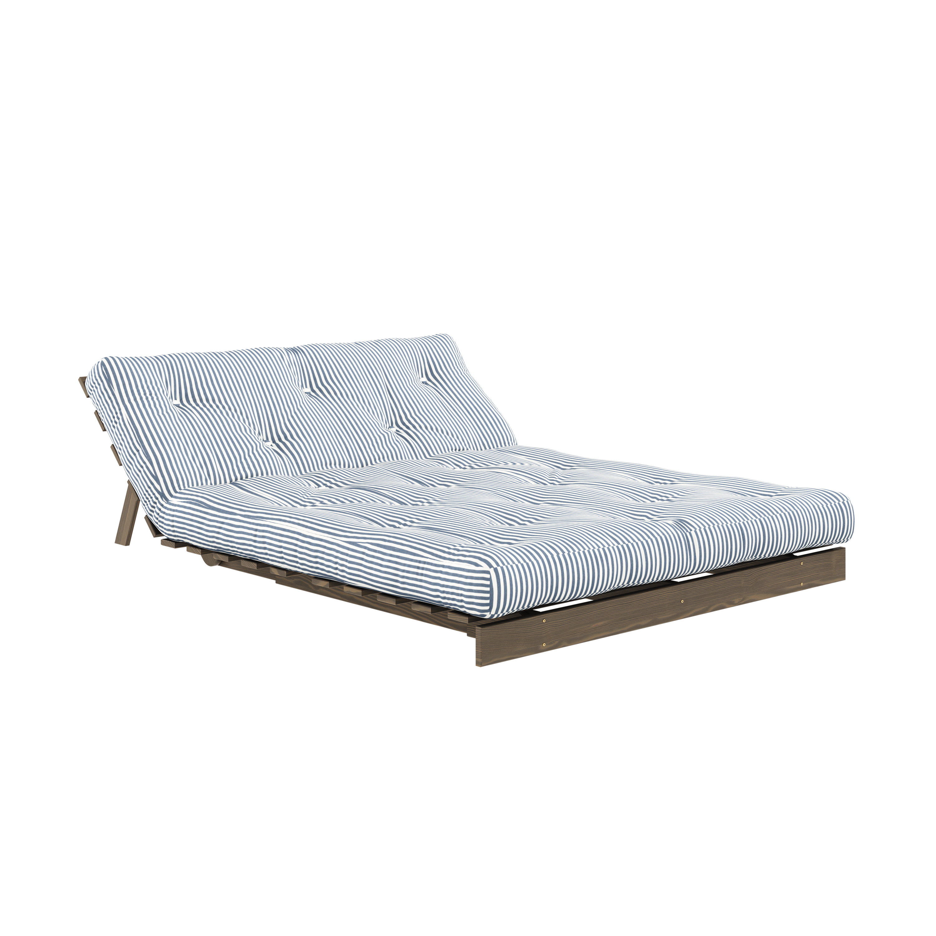 ROOTS CAROB BROWN 140 X 200 W. ROOTS MATTRESS BEACH BLUE