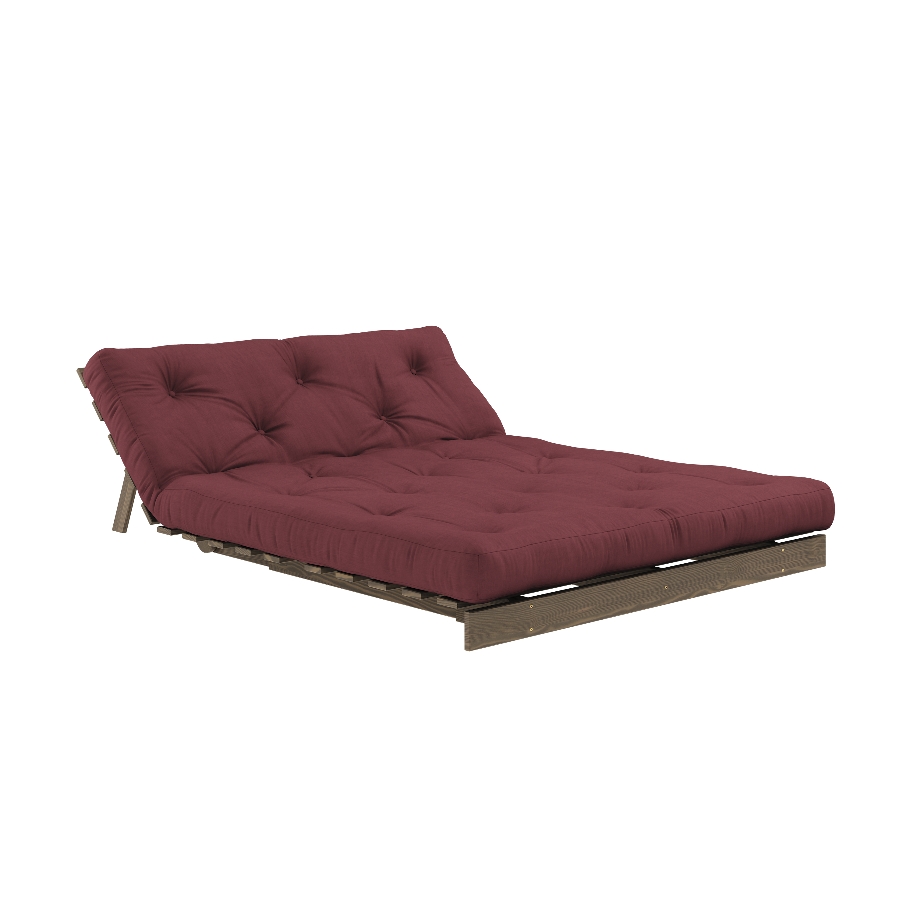 ROOTS CAROB BROWN 140 X 200 W. ROOTS MATTRESS BORDEAUX