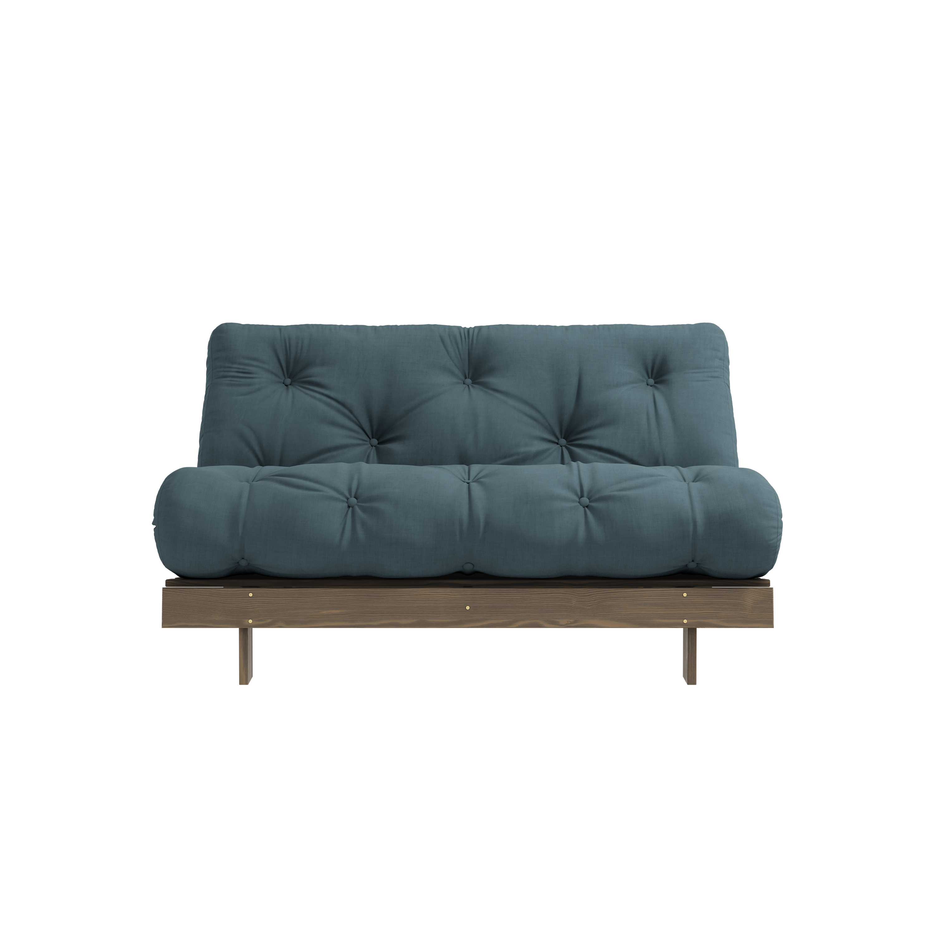 ROOTS CAROB BROWN 140 X 200 W. ROOTS MATTRESS PETROL BLUE