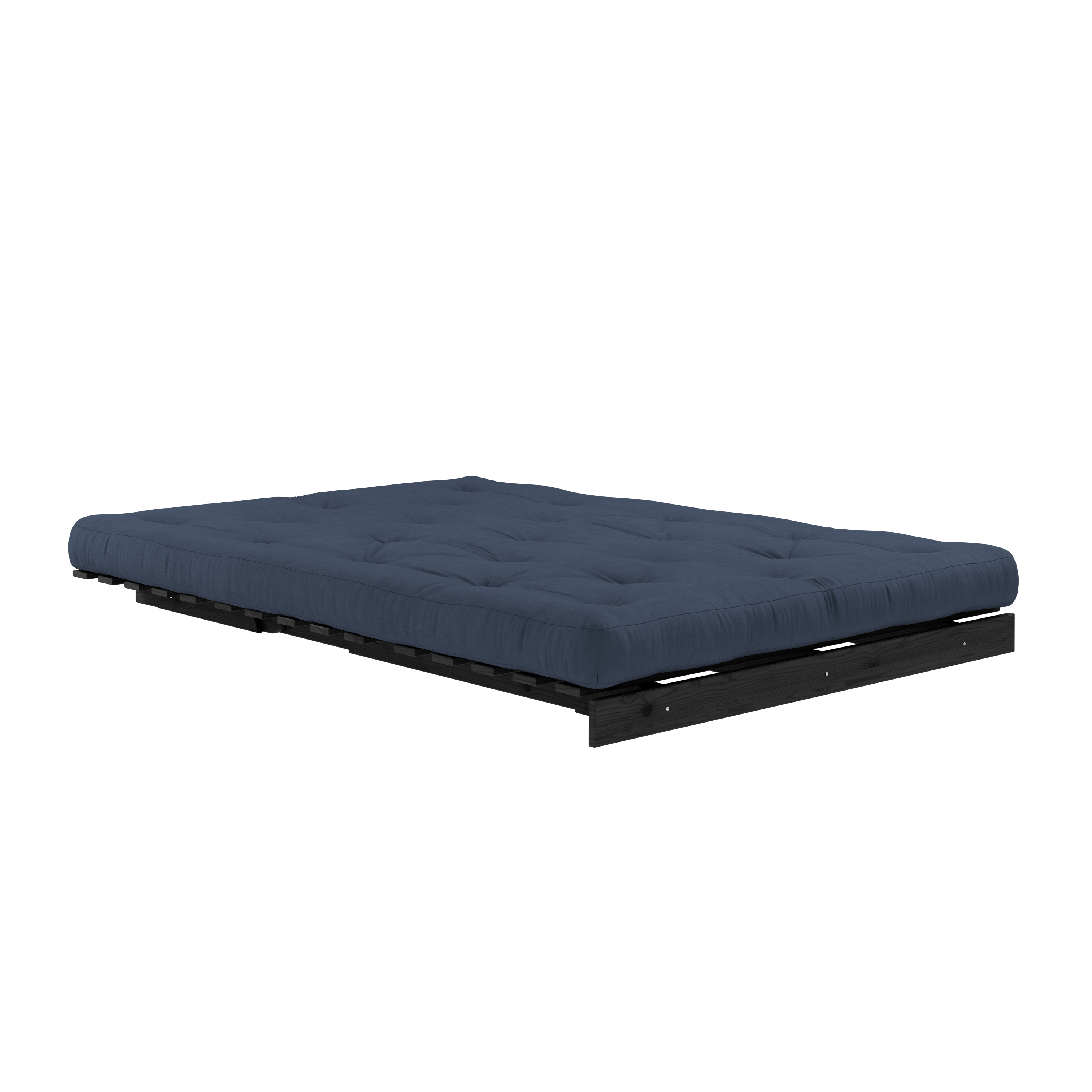 ROOTS BLACK NIGHT LACQUERED 140 X 200 W. ROOTS MATTRESS NAVY