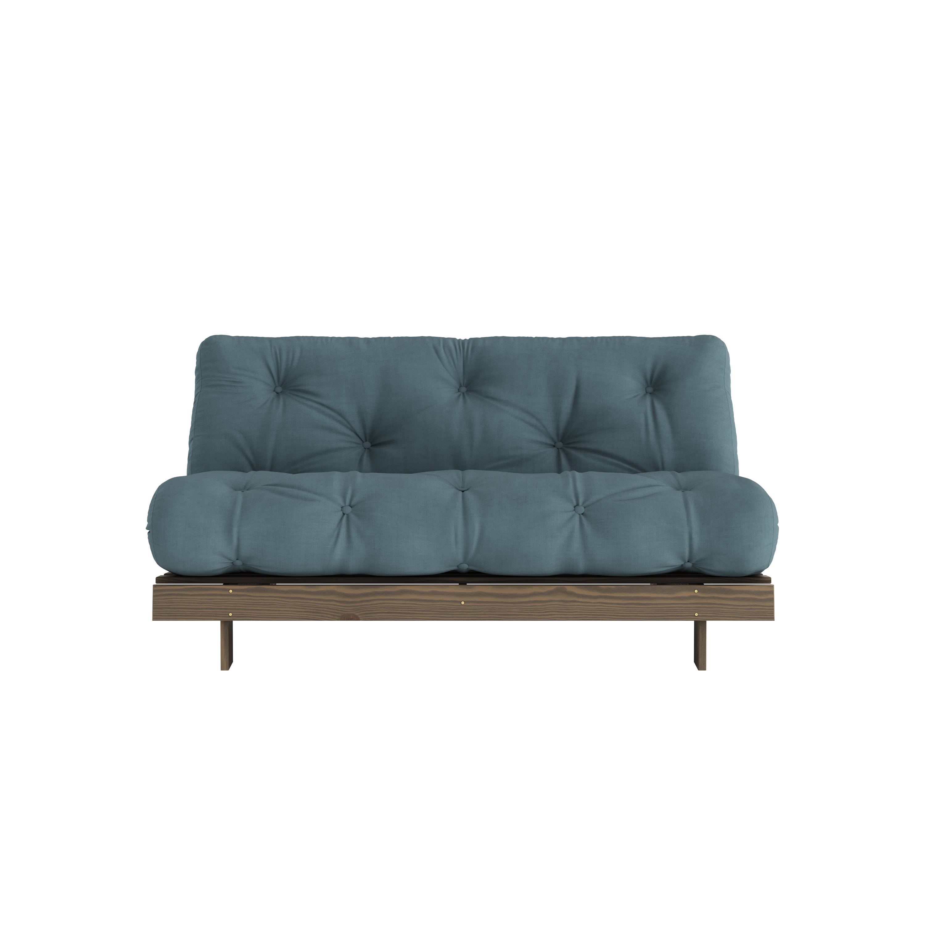 ROOTS CAROB BROWN 160 X 200 W. ROOTS MATTRESS PETROL BLUE