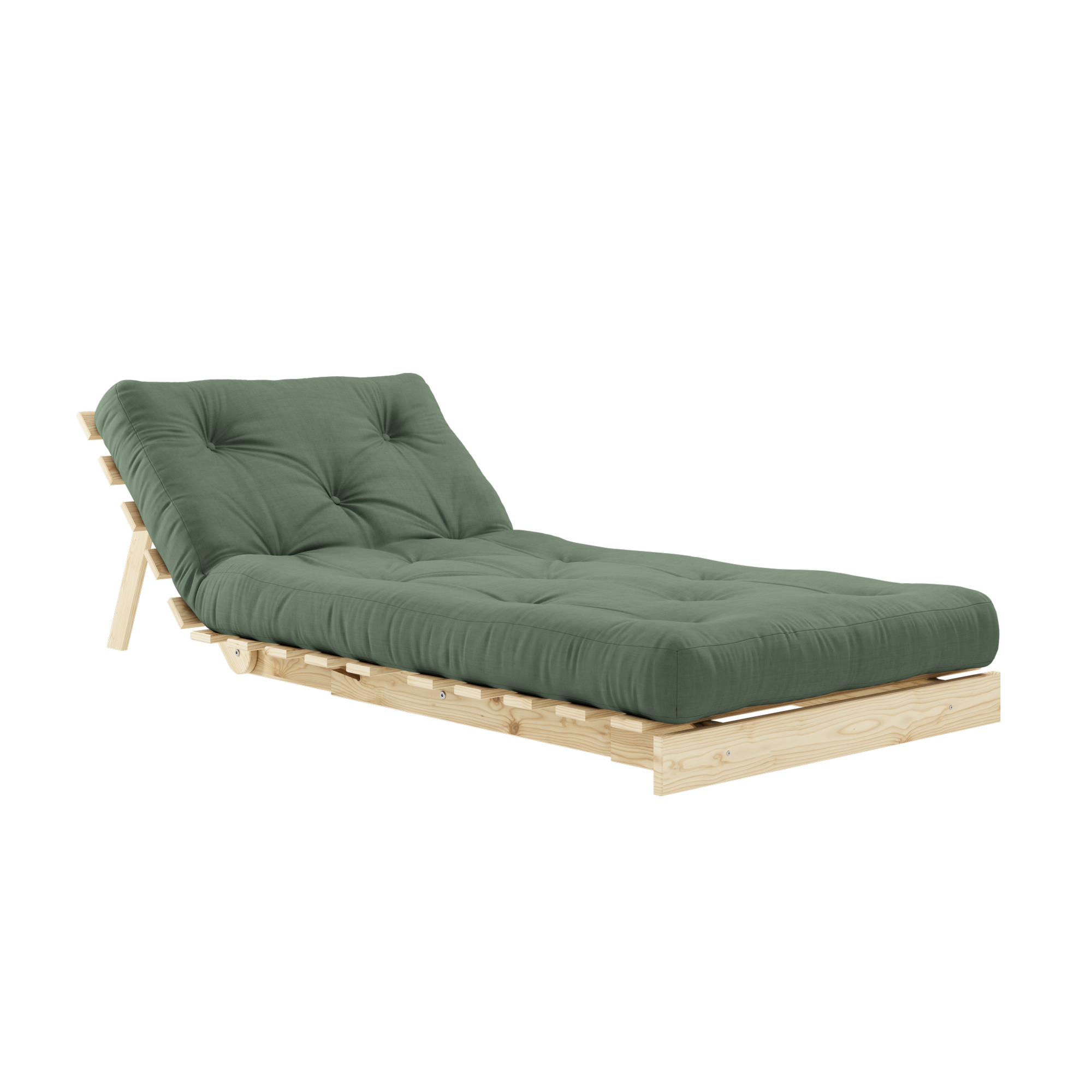 ROOTS RAW 90 X 200 W. ROOTS MATTRESS OLIVE GREEN 90 X 200