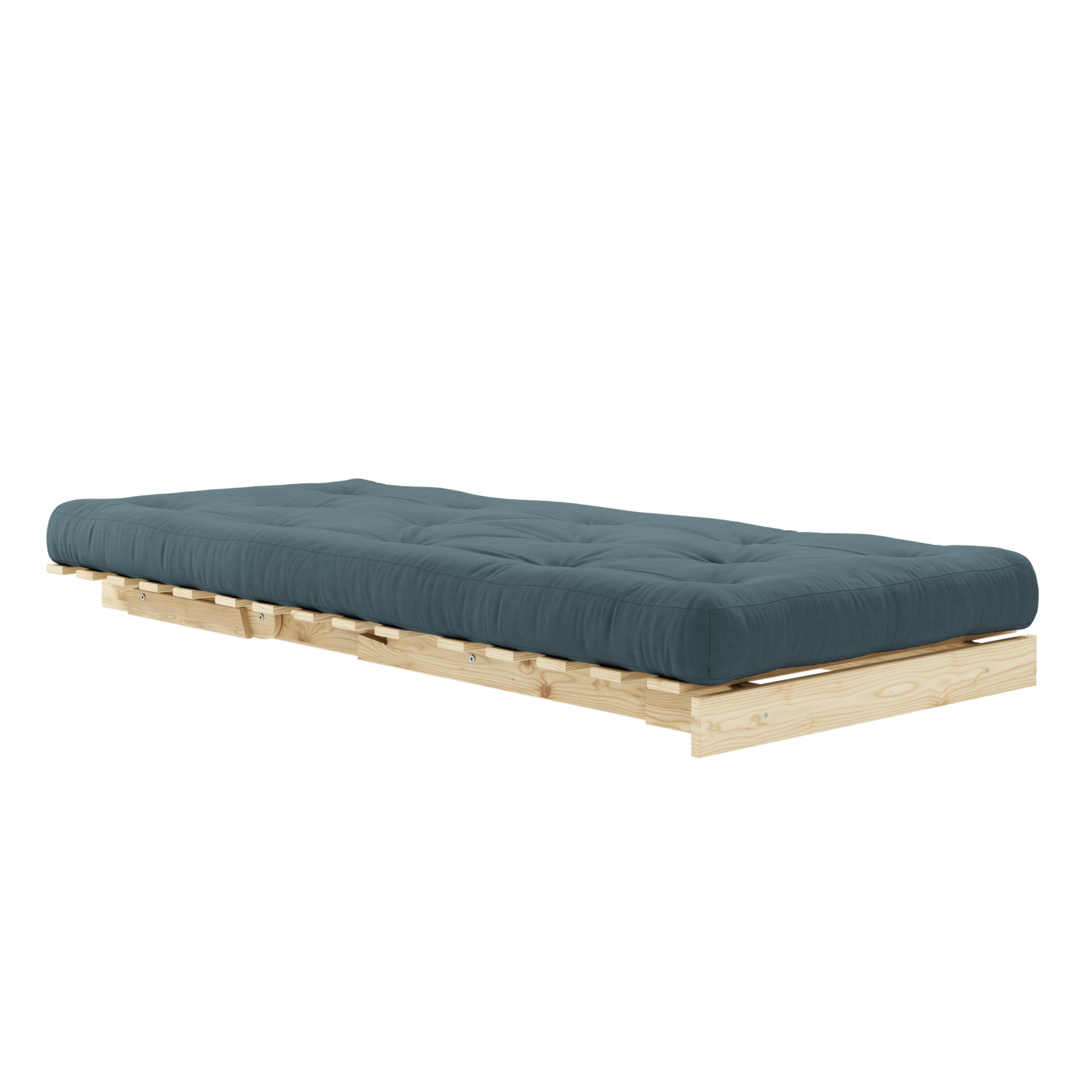 ROOTS RAW 90 X 200 W. ROOTS MATTRESS PETROL BLUE 90 X 200