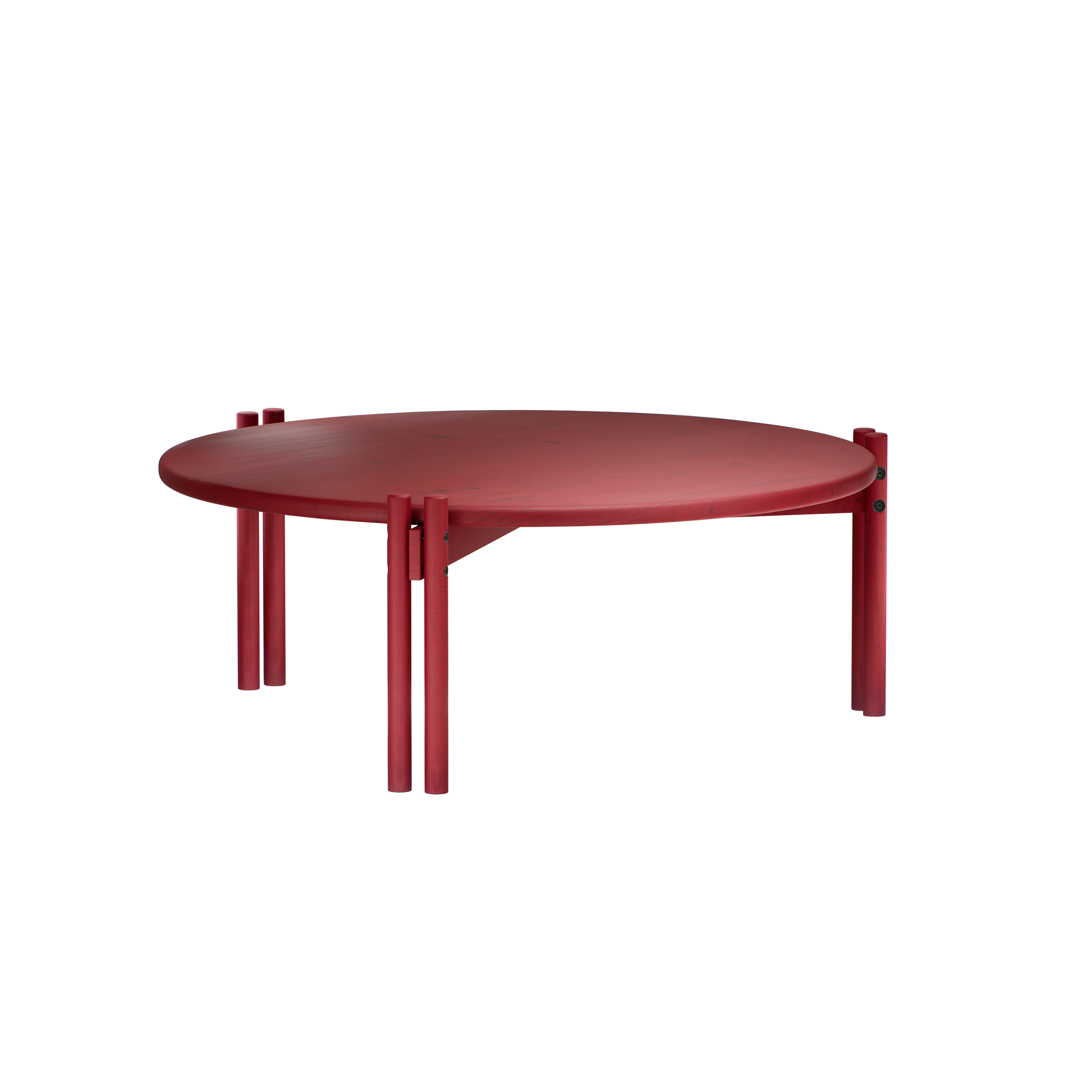 STICKS TABLE LOW POPPY RED