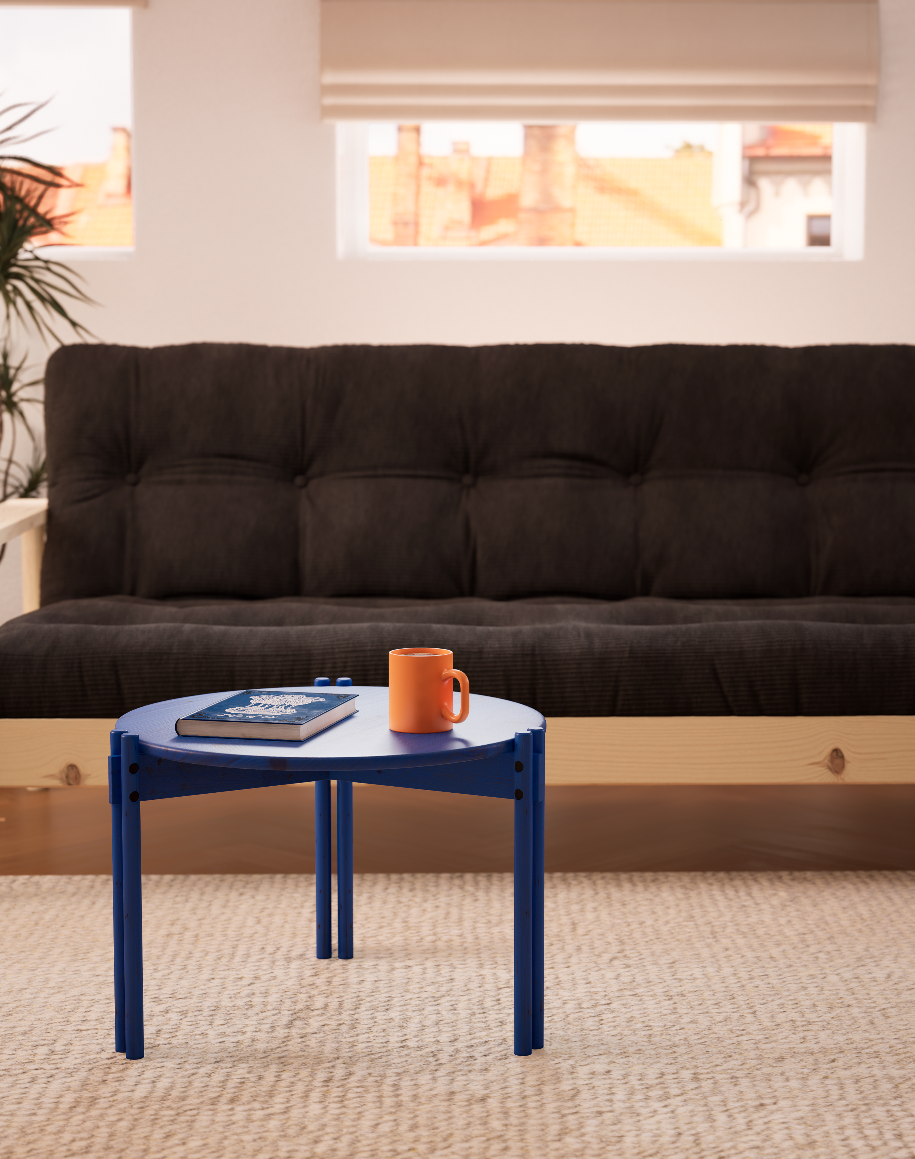 STICKS TABLE HIGH COBALT BLUE