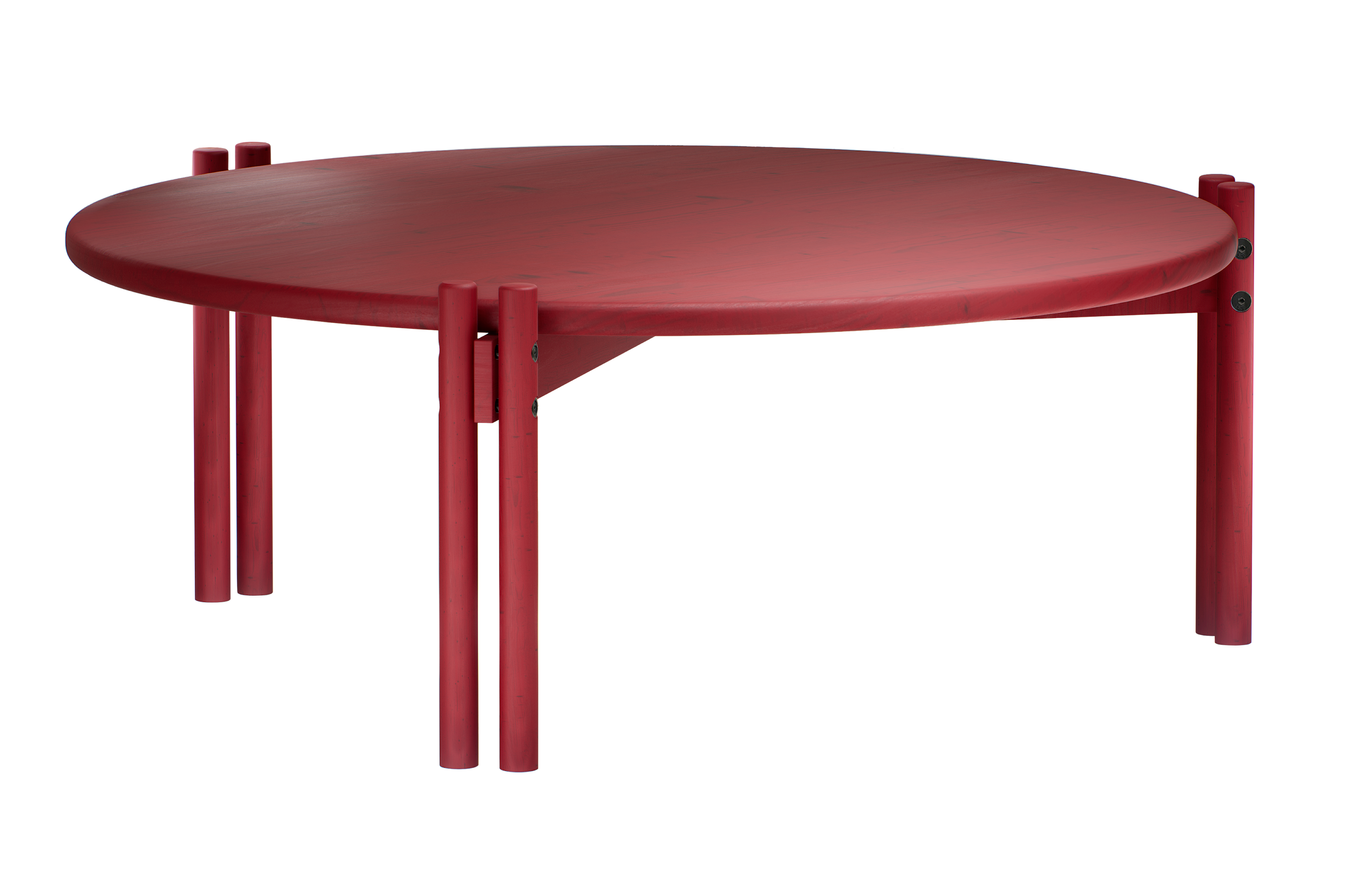 STICKS TABLE LOW POPPY RED