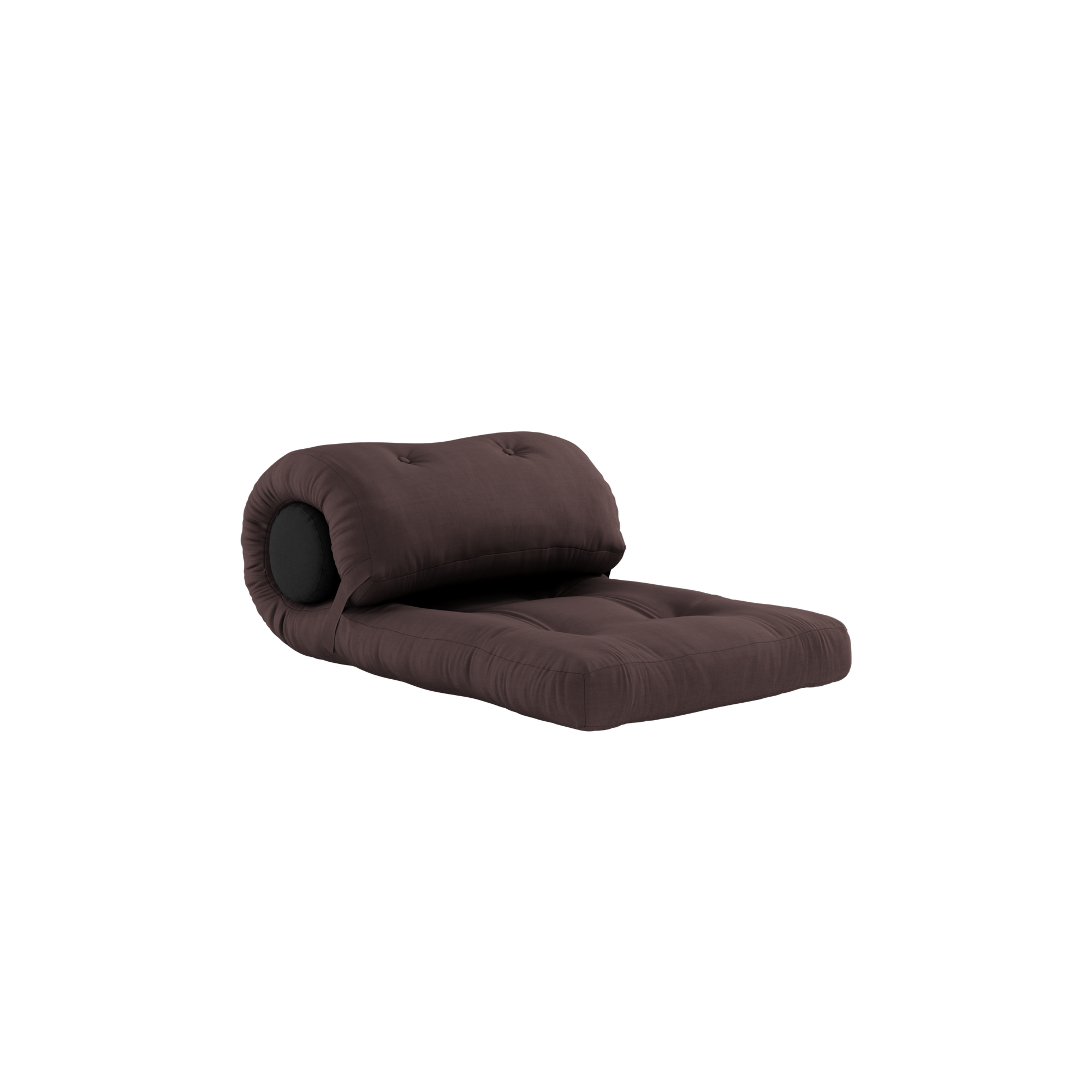 WRAP BROWN W. 1 CUSHION DARK GREY