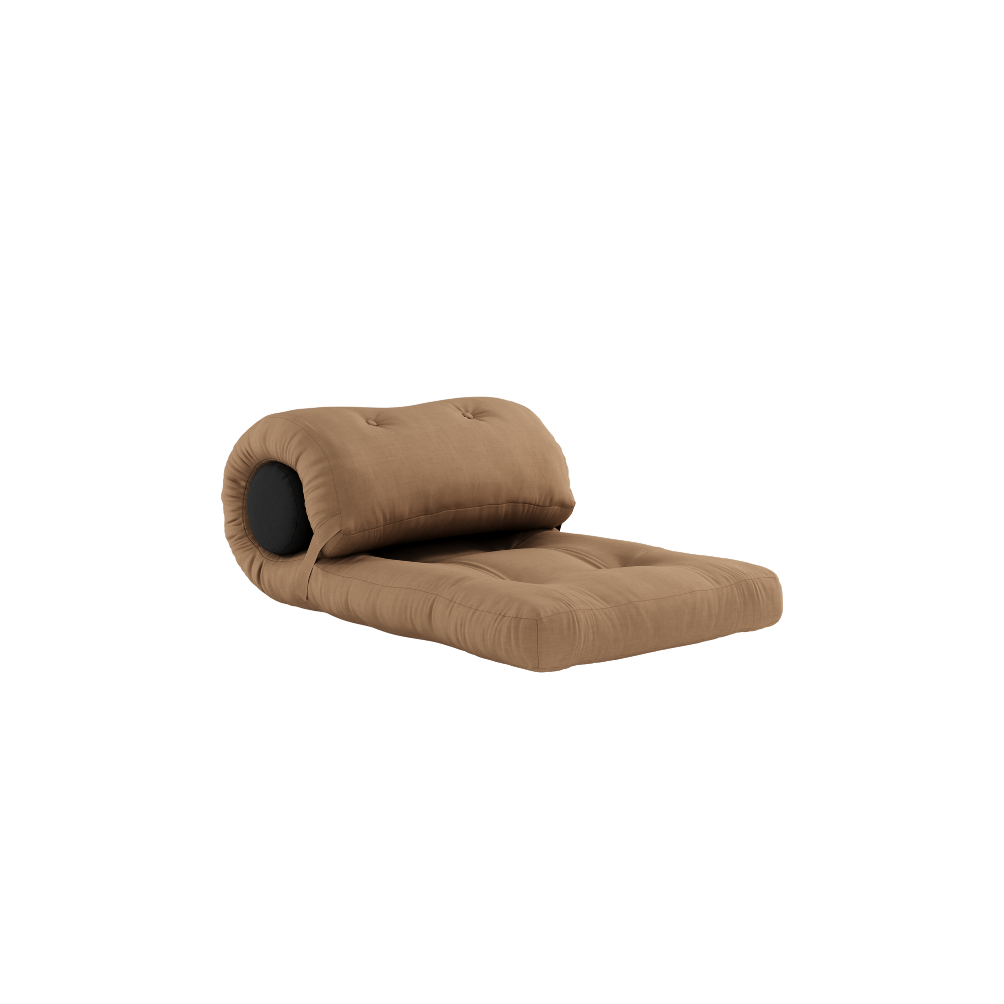 WRAP MOCCA W. 1 CUSHION DARK GREY