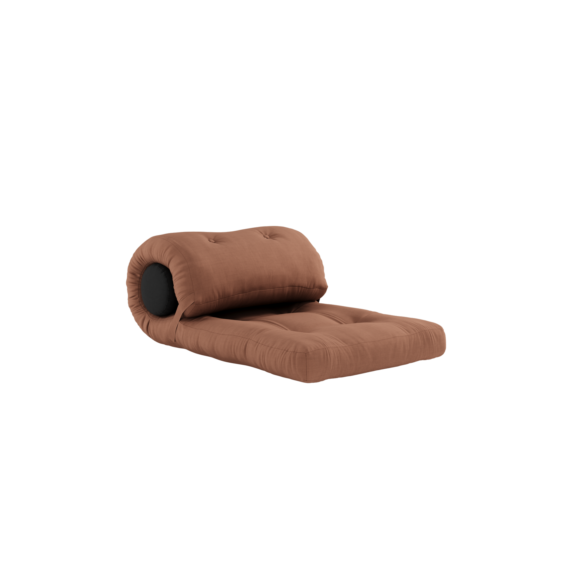 WRAP CLAY BROWN W. 1 CUSHION DARK GREY