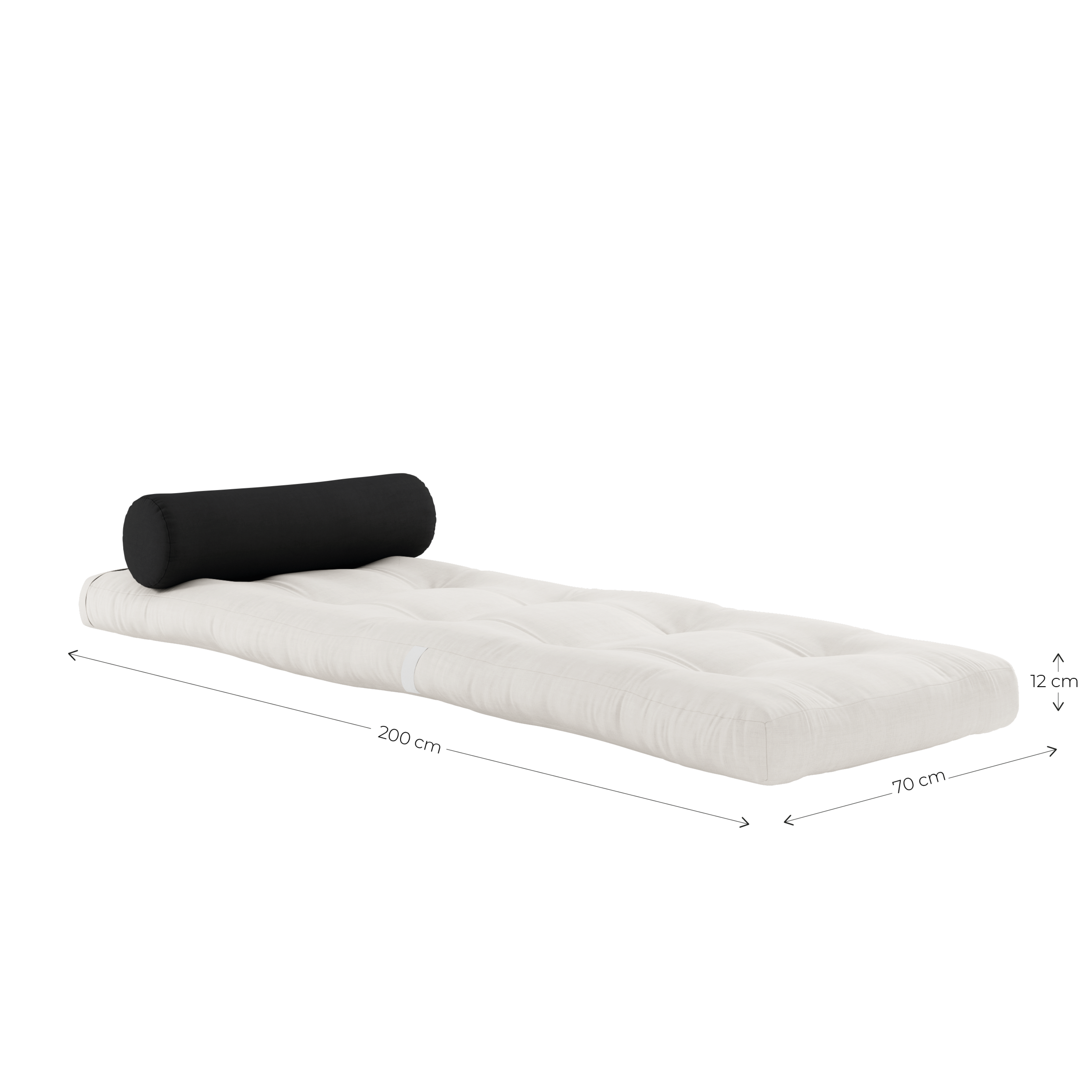 WRAP DARK GREY W. 1 CUSHION DARK GREY