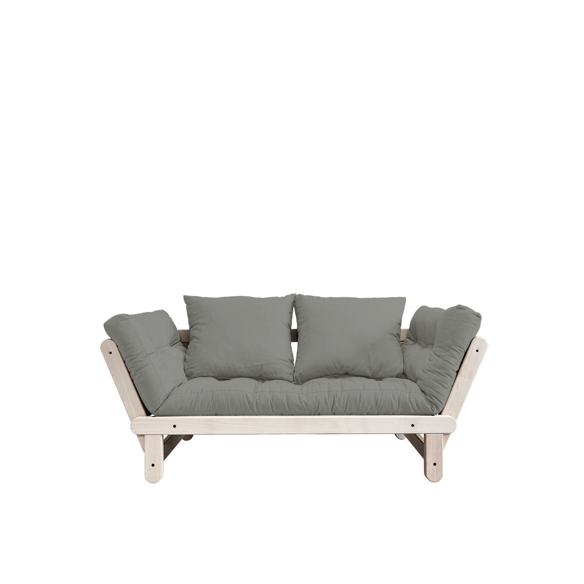 BEAT CLEAR LACQUERED W. BEAT MATTRESS SET GREY