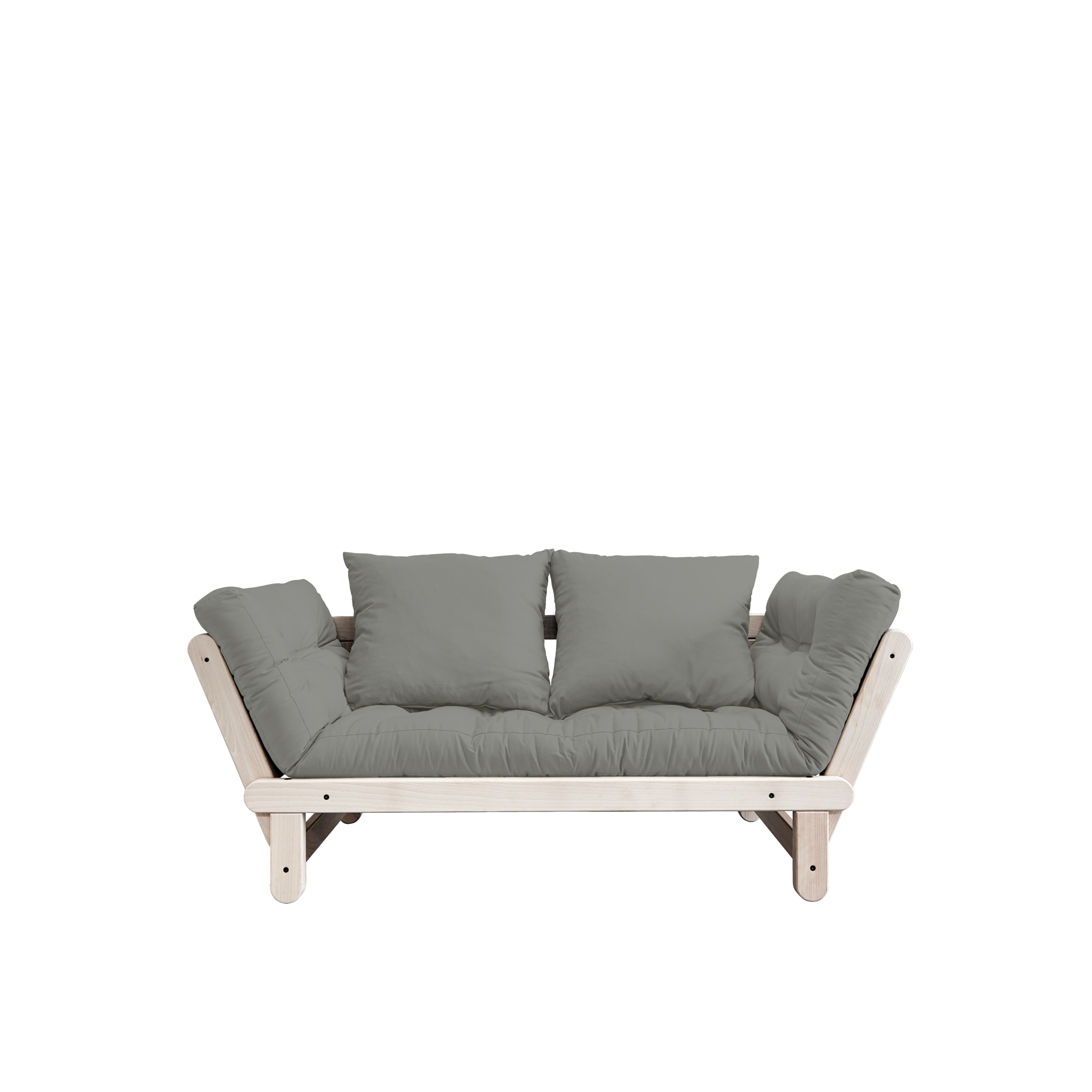 BEAT CLEAR LACQUERED W. BEAT MATTRESS SET GREY