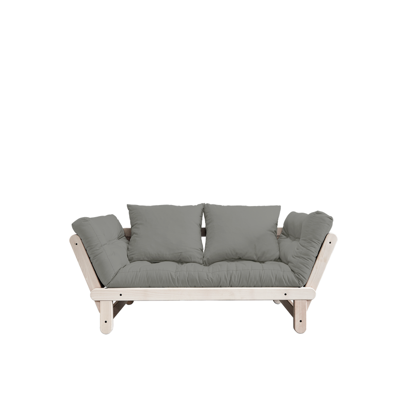 BEAT CLEAR LACQUERED W. BEAT MATTRESS SET GREY