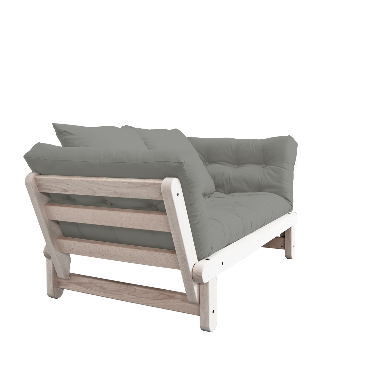 BEAT CLEAR LACQUERED W. BEAT MATTRESS SET GREY