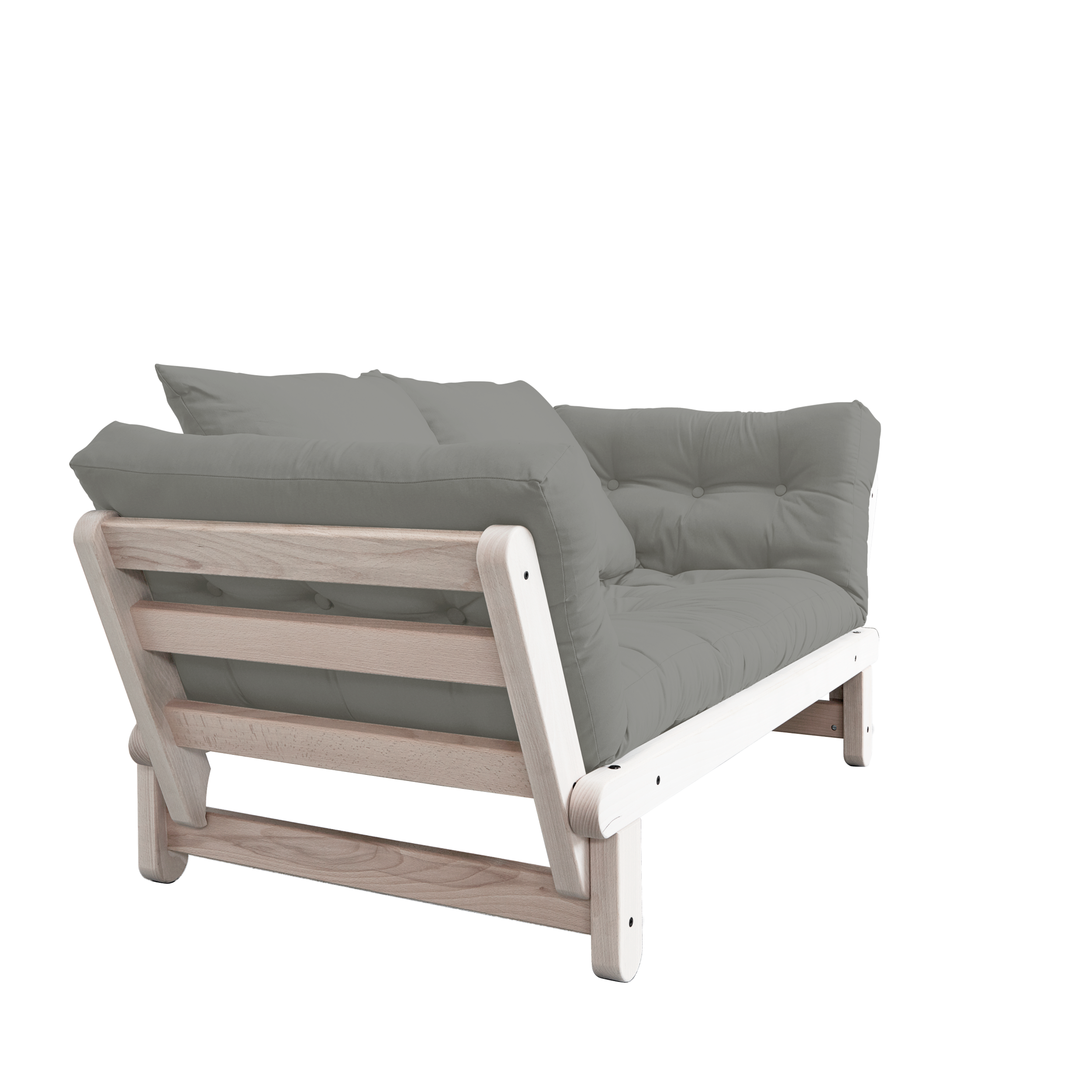 BEAT CLEAR LACQUERED W. BEAT MATTRESS SET GREY