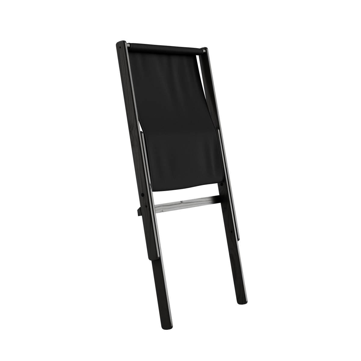 BOOGIE BLACK LACQUERED BEECH W. BOOGIE MATTRESS DARK GREY