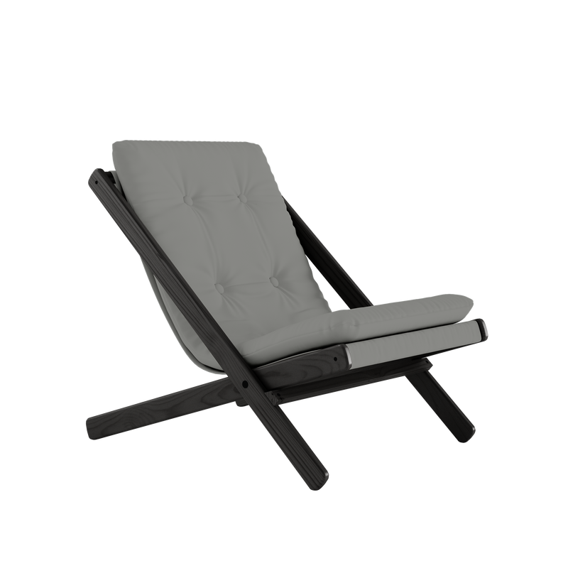 BOOGIE BLACK LACQUERED BEECH W. BOOGIE MATTRESS GREY