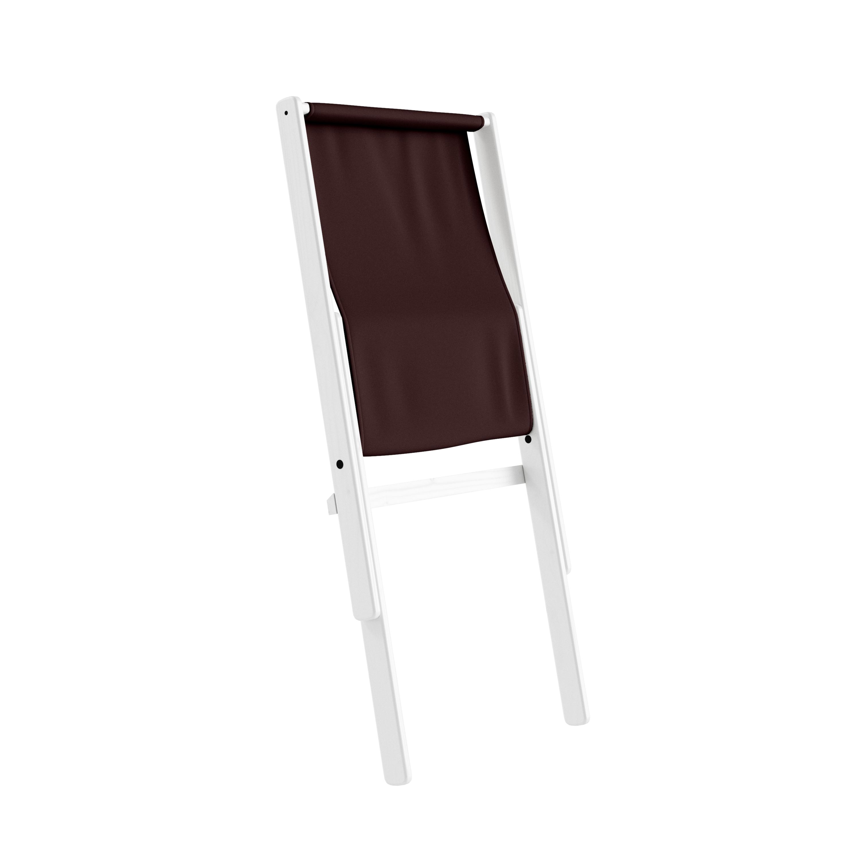 BOOGIE WHITE LACQUERED BEECH W. BOOGIE MATTRESS BROWN