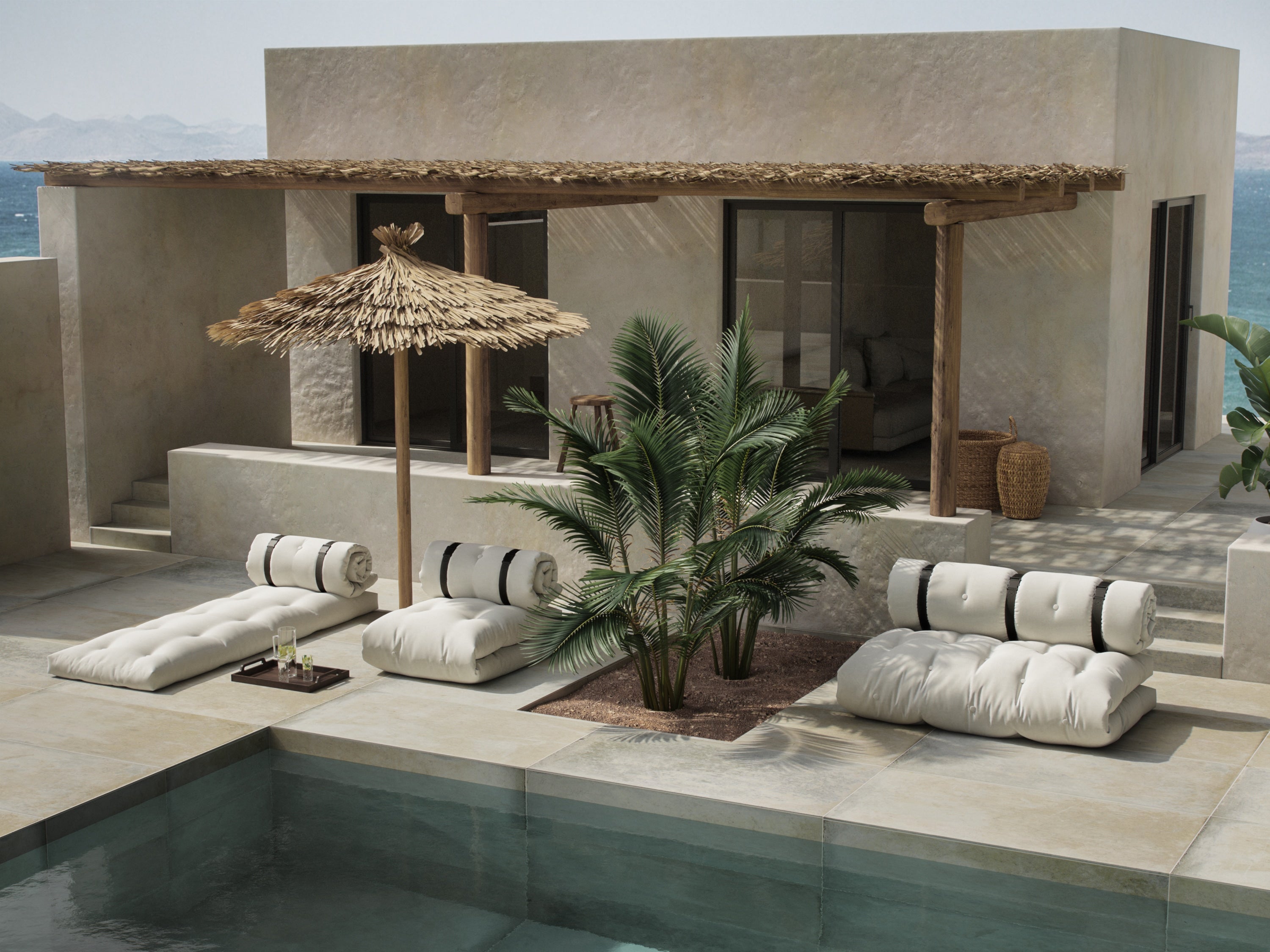 BUCKLE-UP SOFA OUT™ WHITE W. 3 BLACK NYLON BELTS