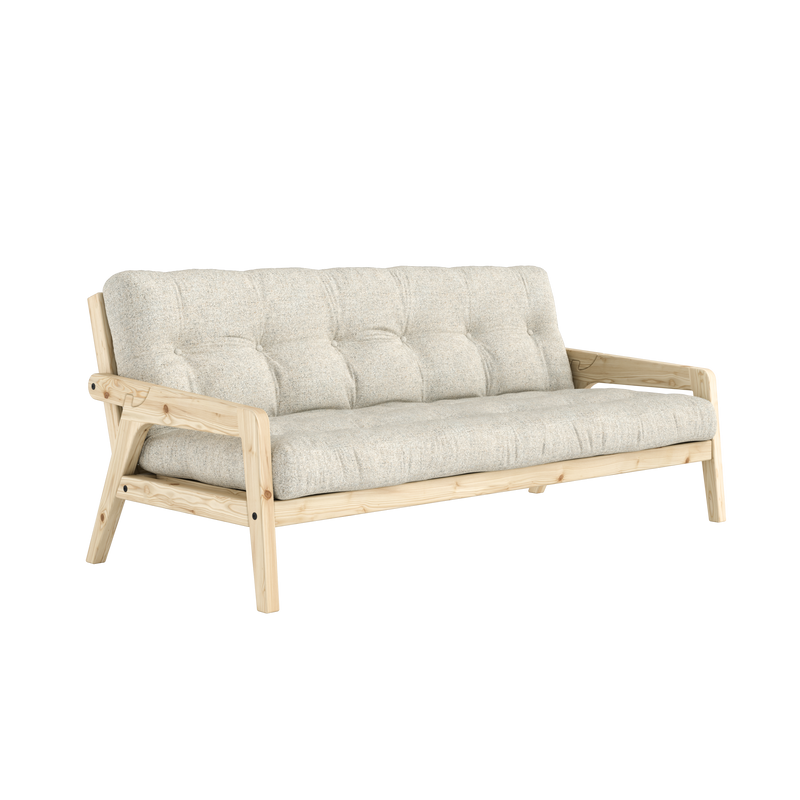 GRAB CLEAR LACQUERED W. 5-LAYER MIXED MATTRESS SOFT CHALK