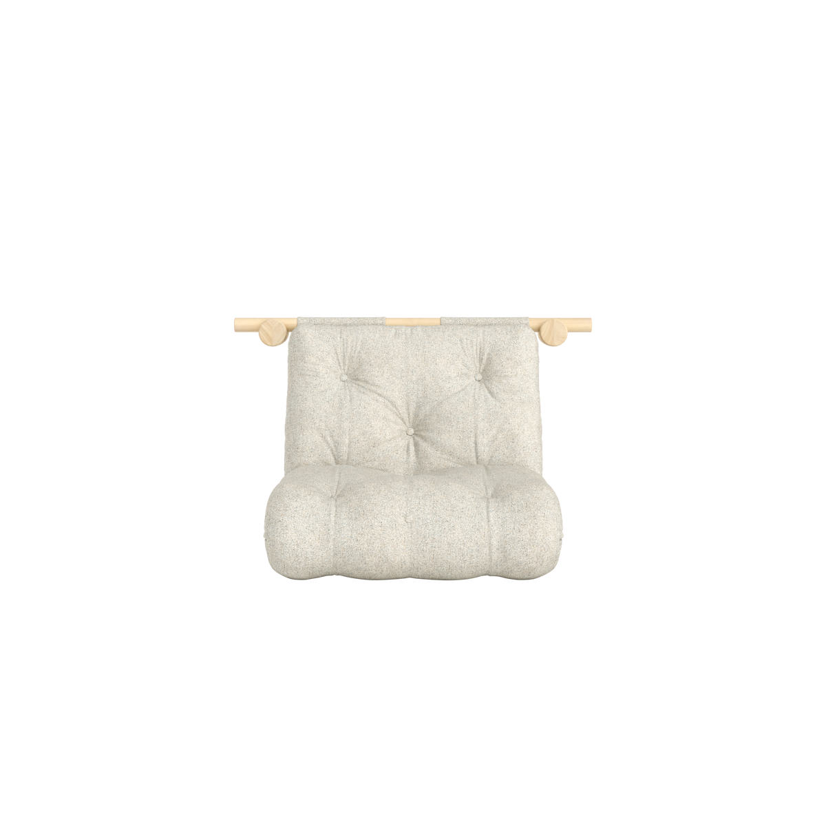 HOOKED RAW 75 X 200 W. BRAVO MATTRESS SOFT CHALK