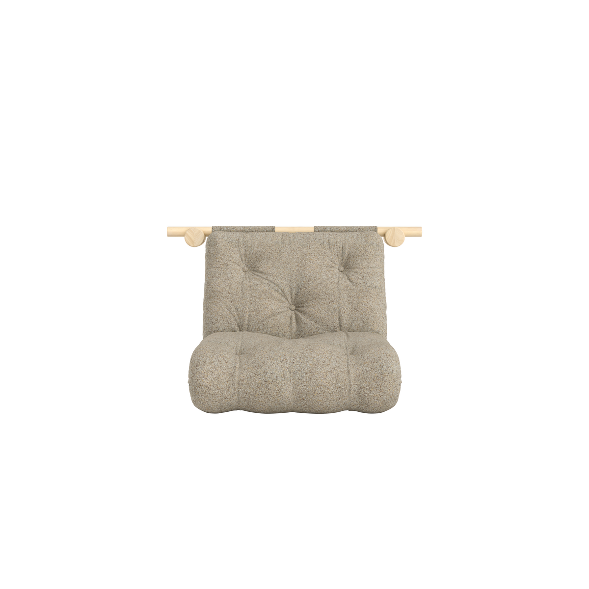 HOOKED RAW 75 X 200 W. BRAVO MATTRESS WARM SAND