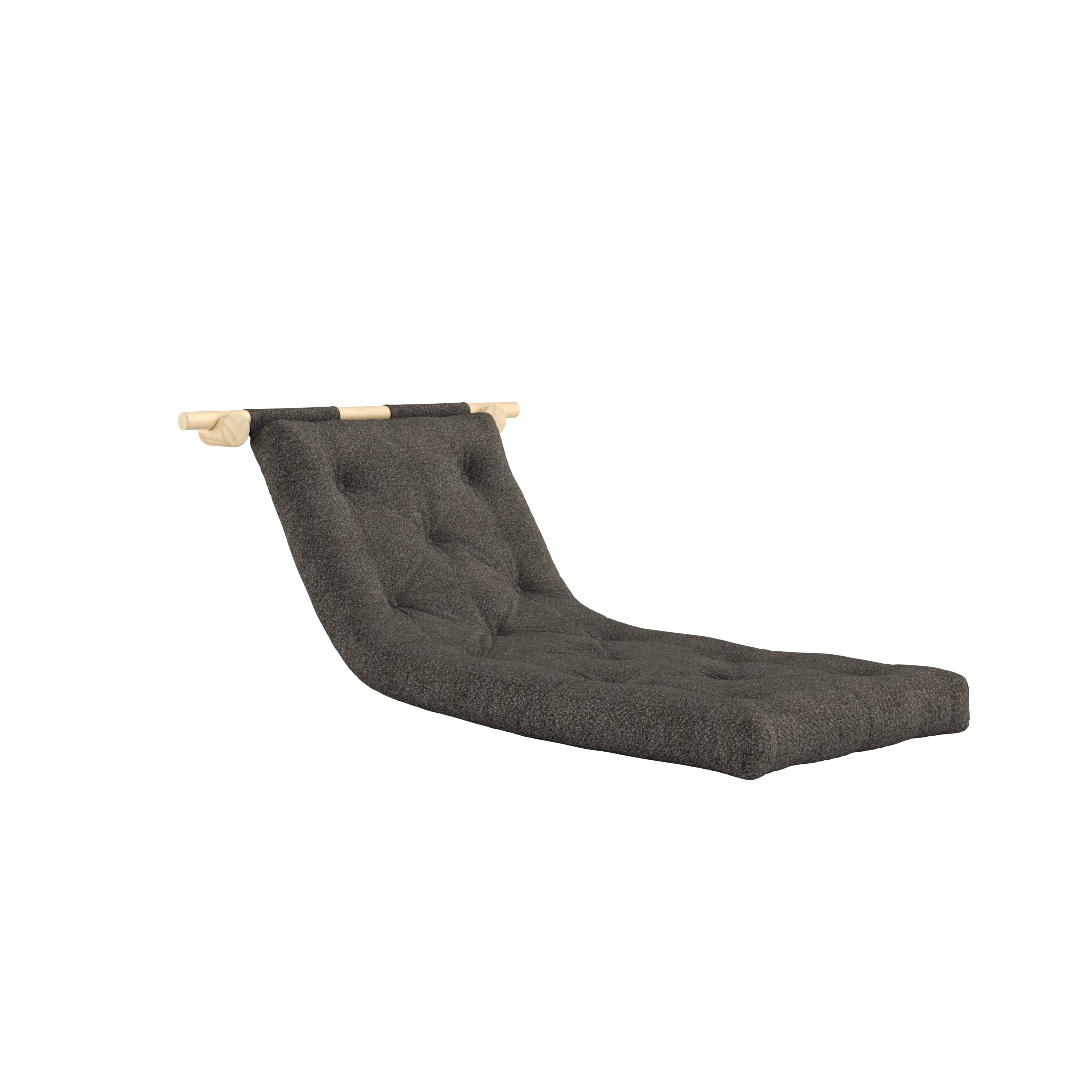 HOOKED RAW 75 X 200 W. BRAVO MATTRESS MELLOW BROWN