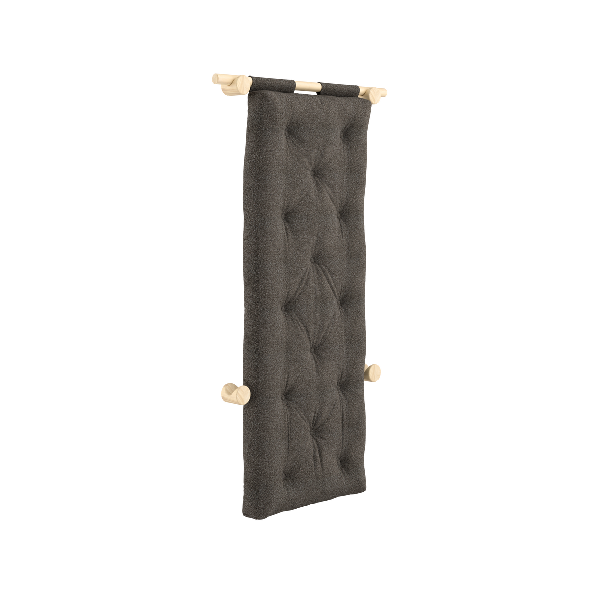 HOOKED RAW 75 X 200 W. BRAVO MATTRESS MELLOW BROWN