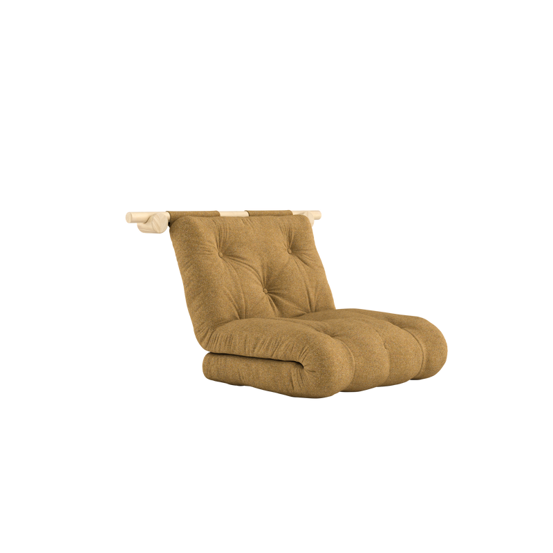 HOOKED RAW 75 X 200 W. BRAVO MATTRESS GOLDEN OCHRE