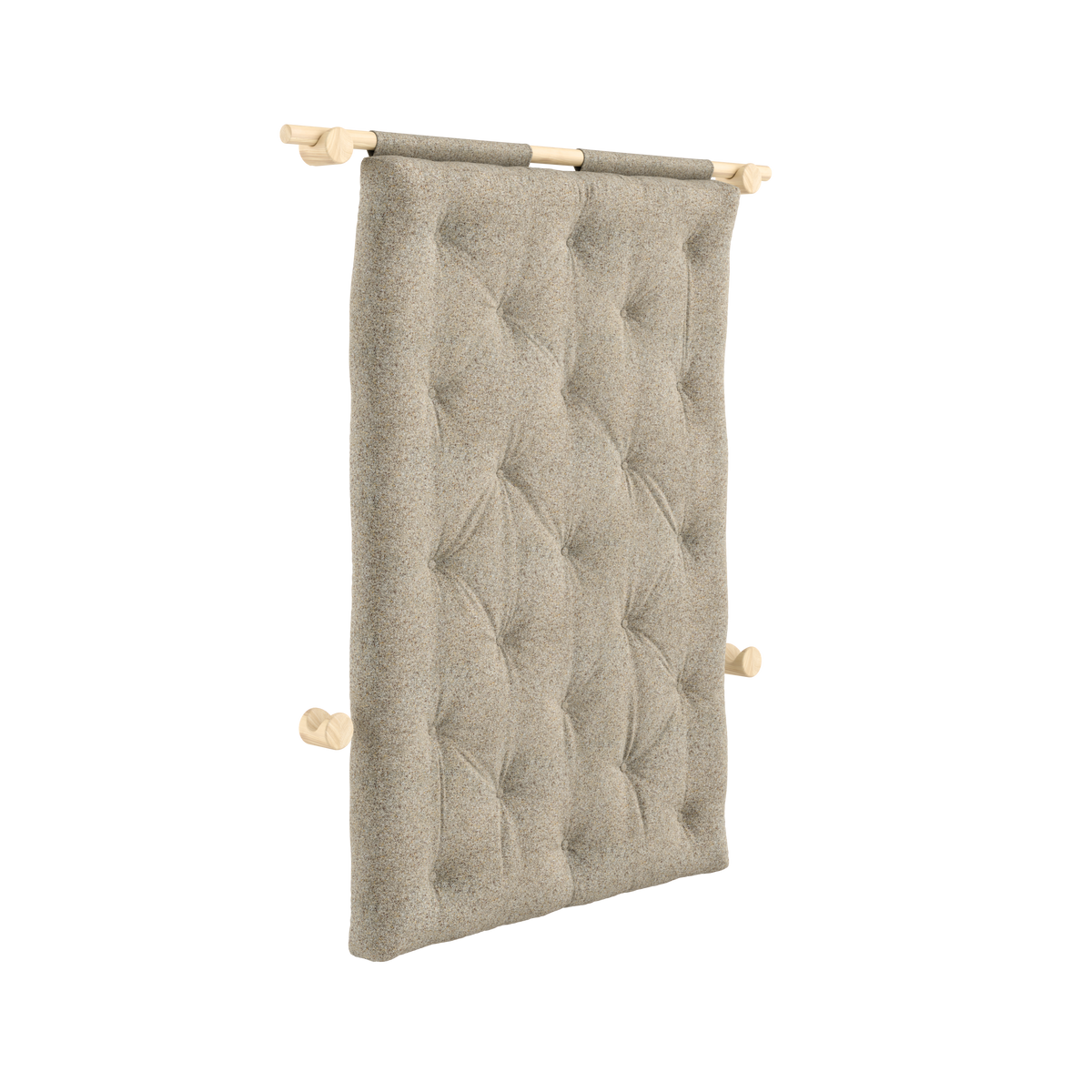 HOOKED RAW 135 X 200 W. BRAVO MATTRESS WARM SAND